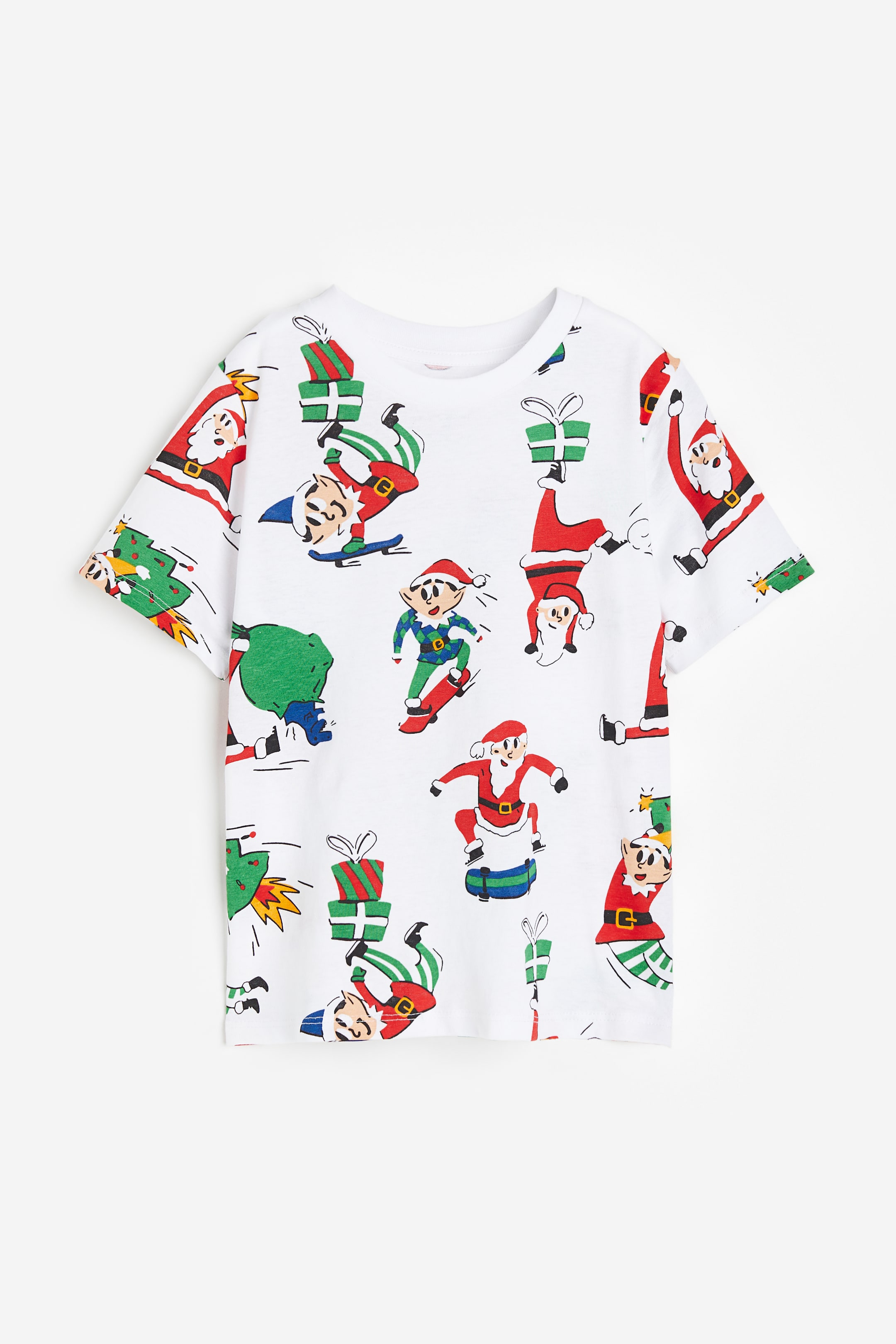 查看大圖: 圖案T恤 - 白色/聖誕老人 - Kids | H&M 1