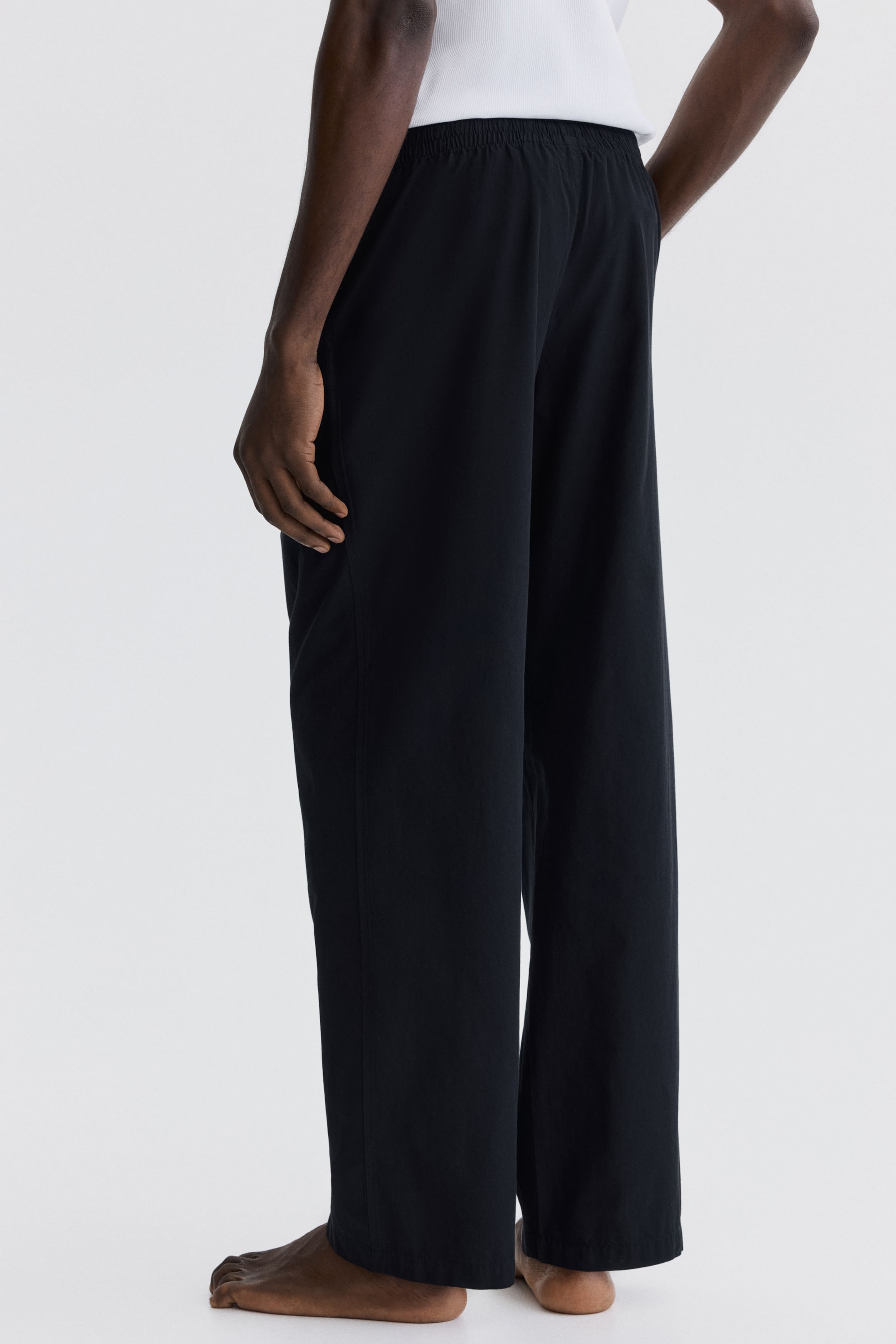 Мужские брюки H&M Relaxed-Fit Poplin Pants — фото 4