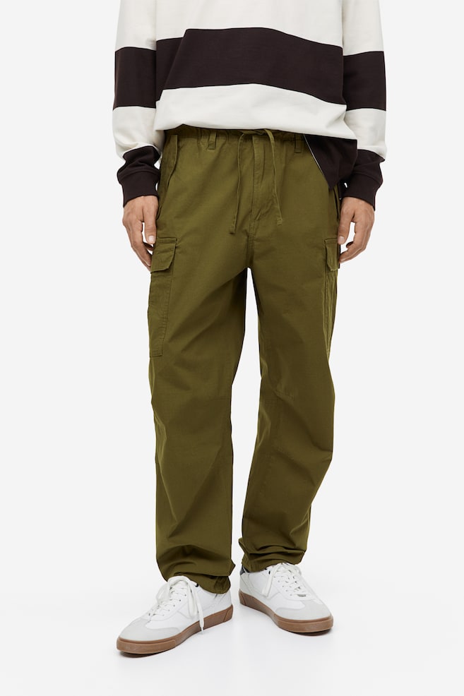 Regular Fit Ripstop cargo trousers - Khaki green/Khaki green/Dark grey/Light beige/dc/dc - 5
