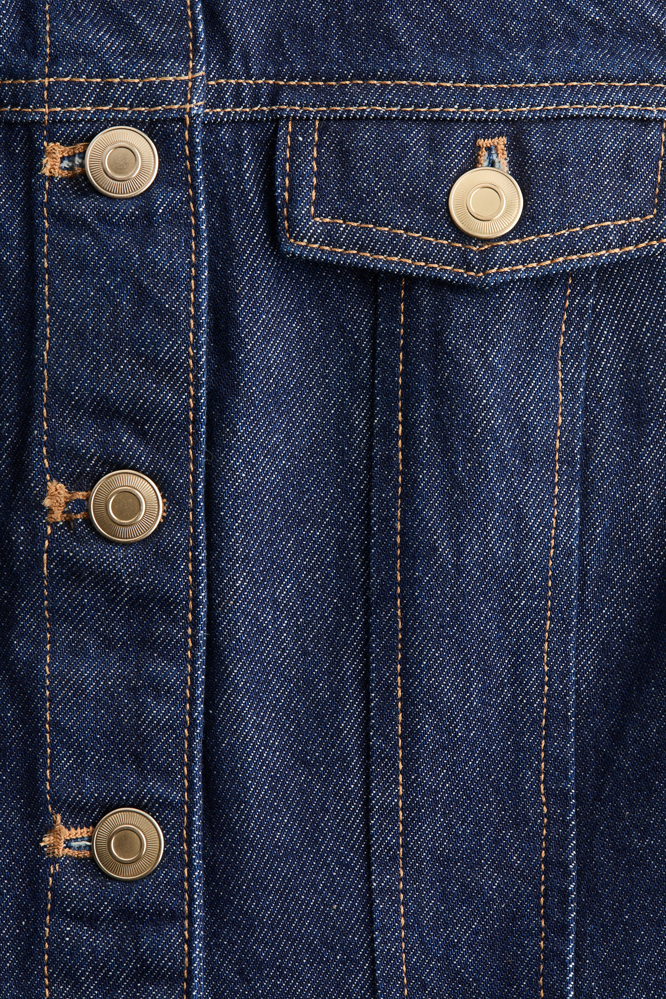 Peplum denim waistcoat