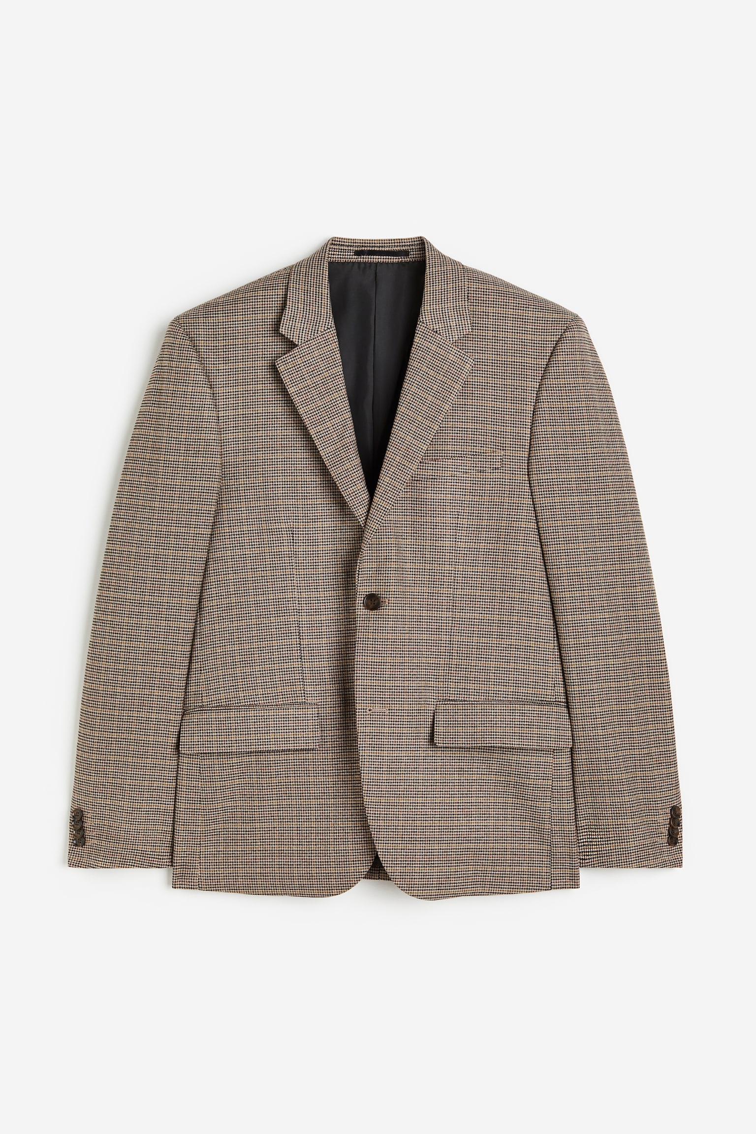 Regular Fit Jacket - Beige/Checked/Dark grey/Checked - 1