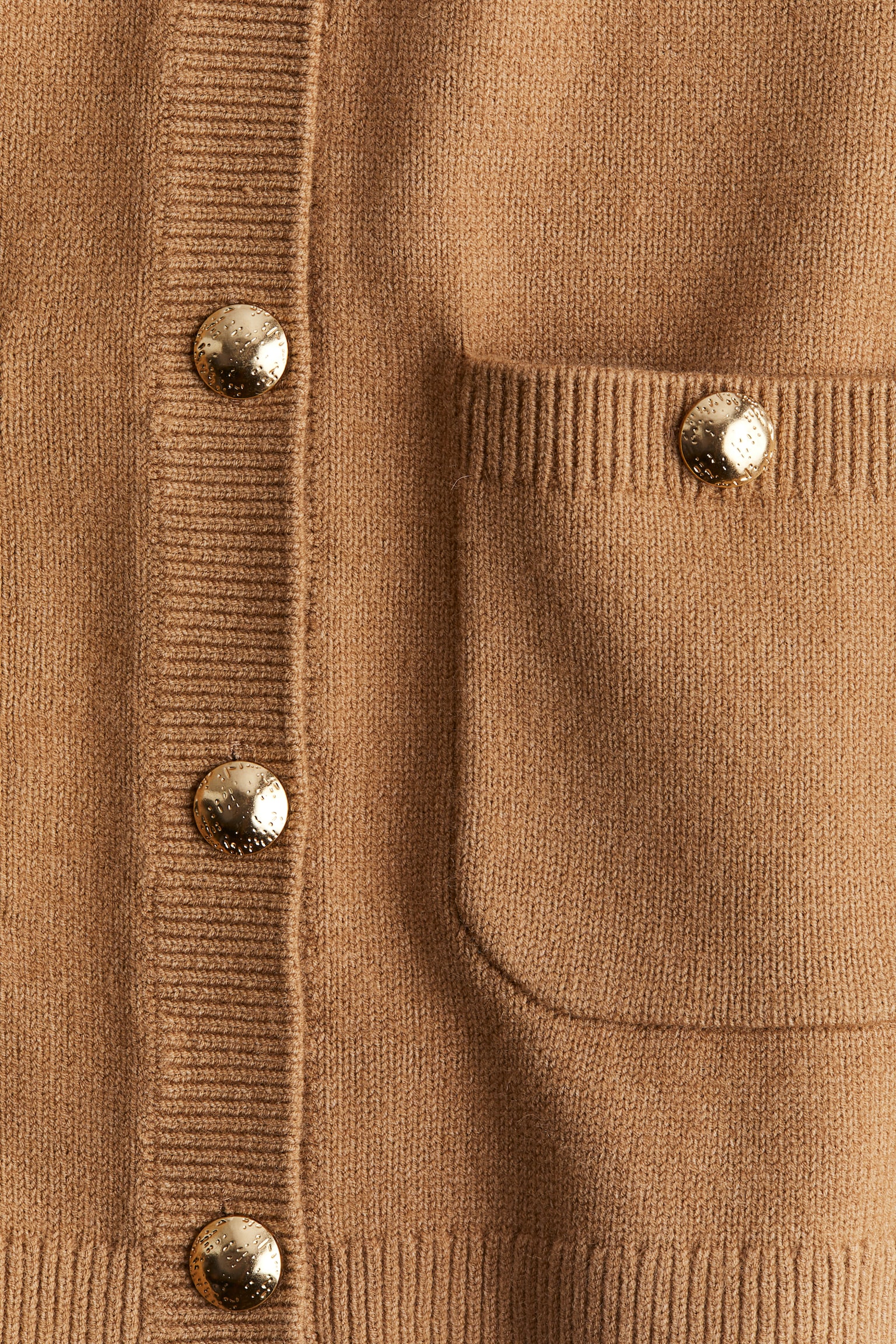 Button-detail cardigan - Dark beige/Black/Cream/Dark grey marl - 5