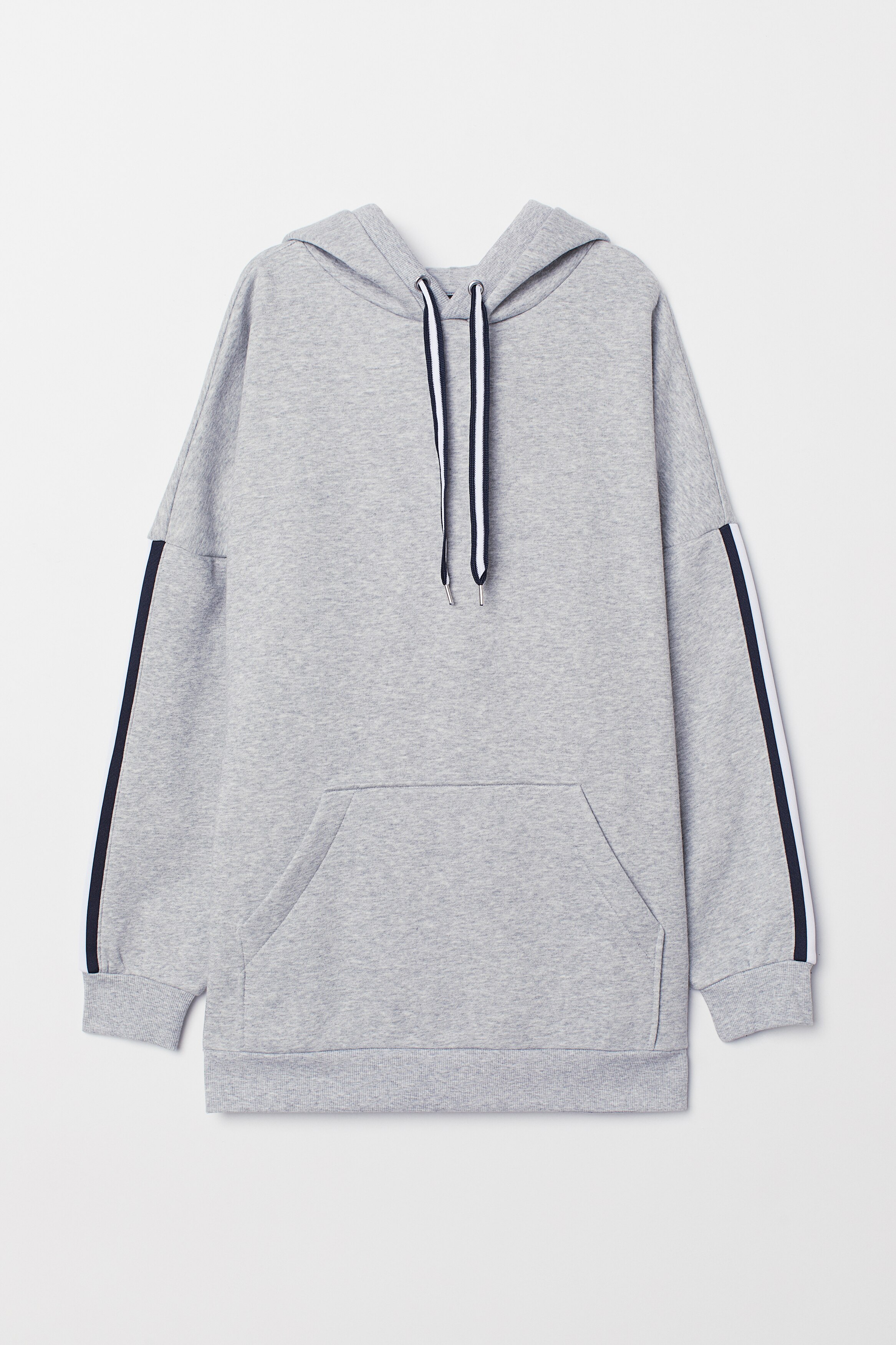 Sweat H&M Manches 3/4 Gris Clair Chiné Avec Paillettes NYC - Taille 158/164, Occasion