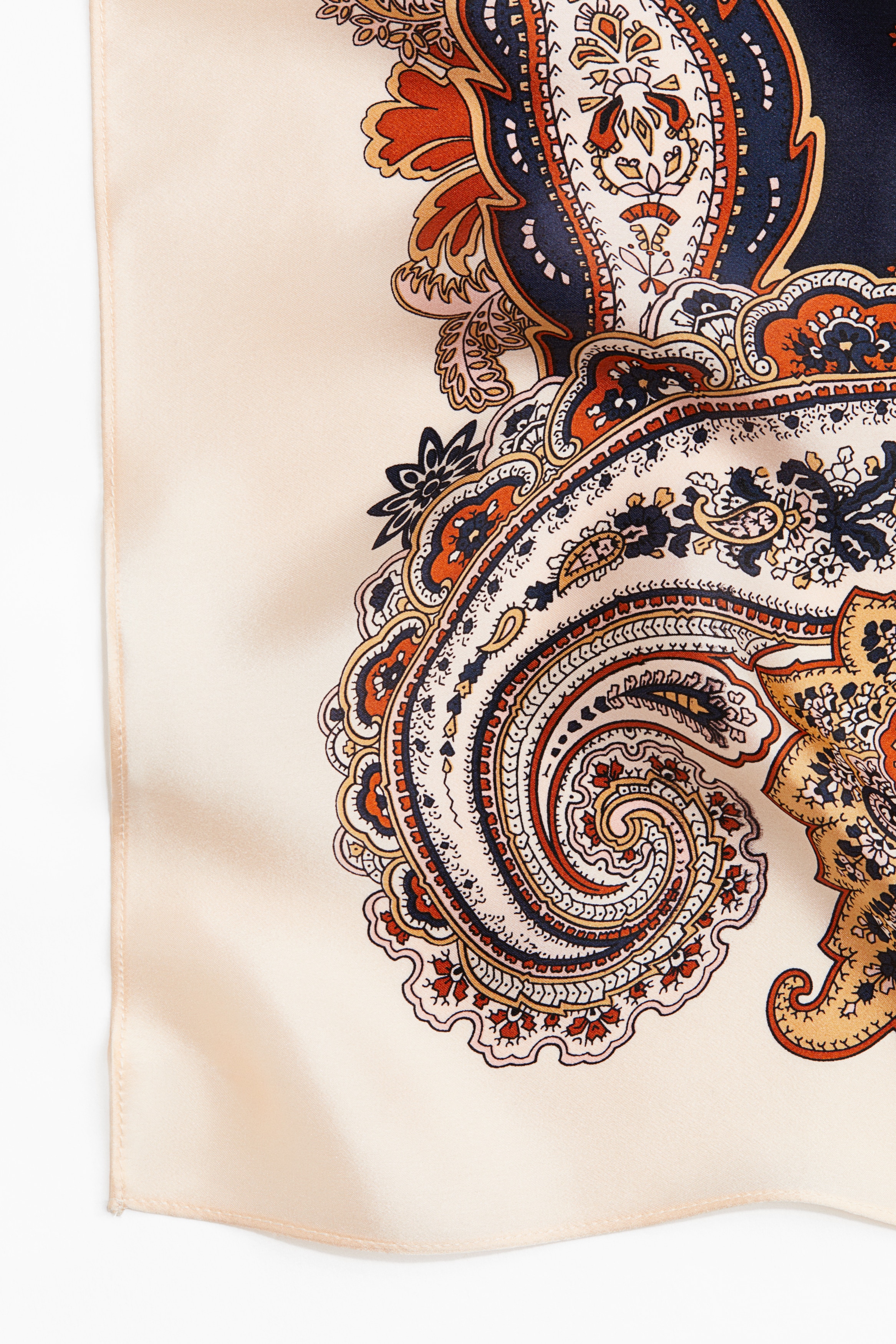 Printed silk scarf