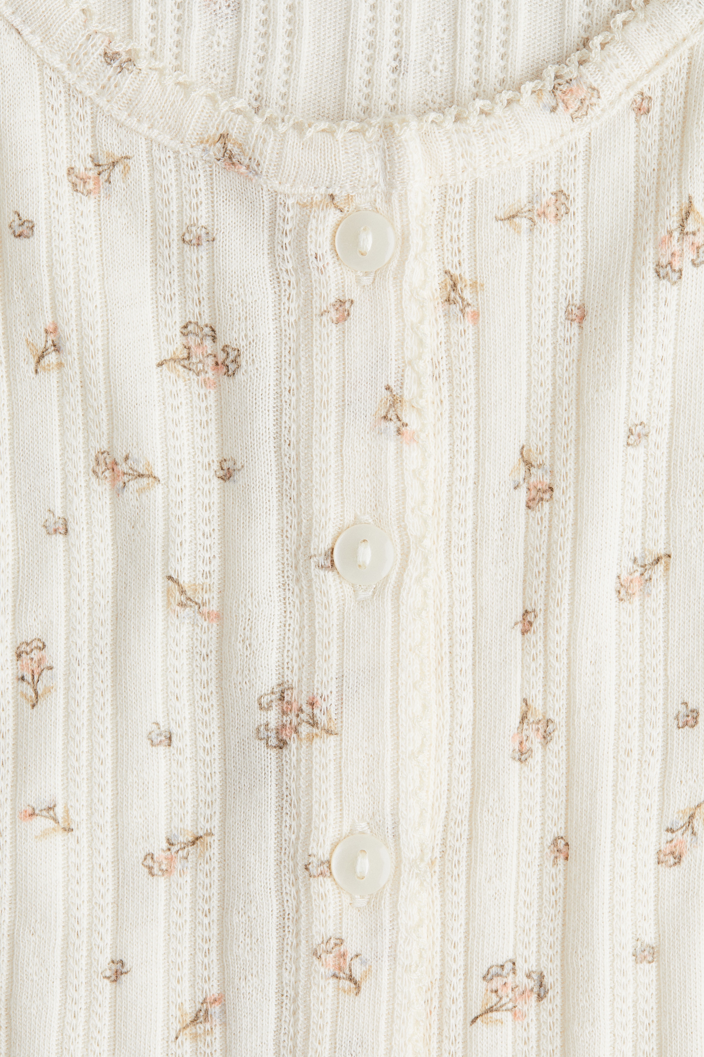 pointelle jersey vest top-image