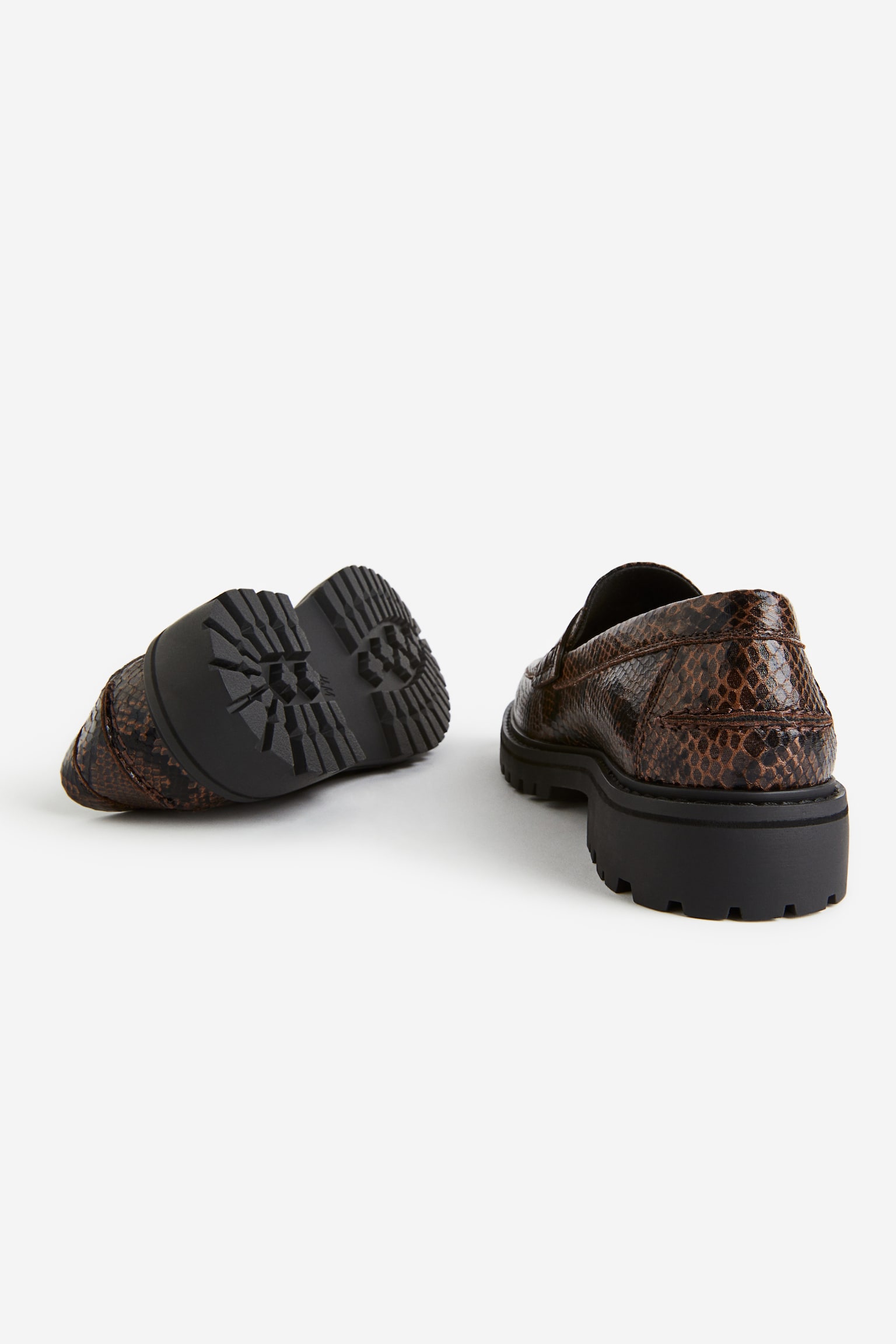 Chunky loafers - Brown/Snakeskin-patterned/Black/Dark brown - 2