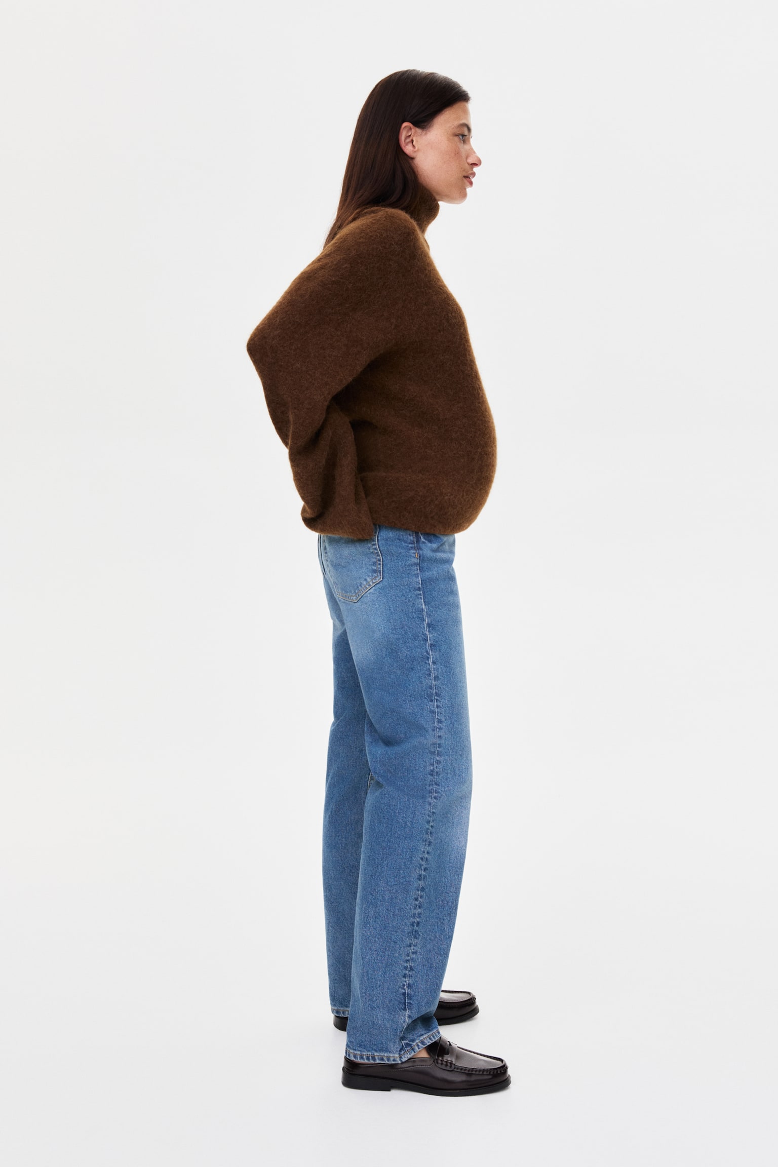 MAMA Straight Jeans - כחול ג'ינס/כחול ג'ינס בהיר/אפור ג‘ינס כהה - 5