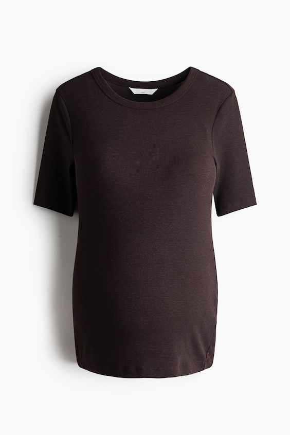 Женские футболки H&M MAMA Ribbed T-Shirt