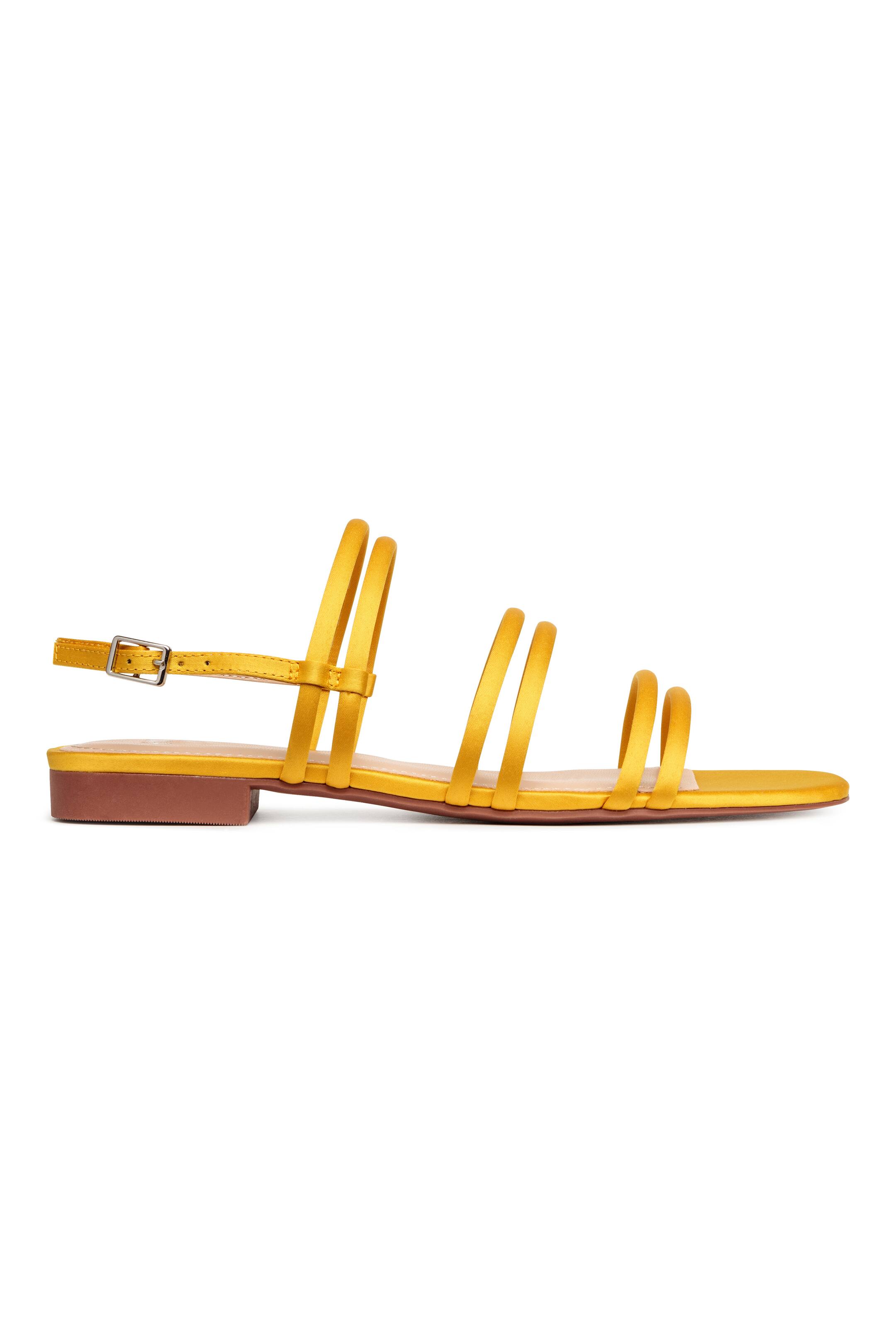 View larger image: Satin sandals - Yellow - Ladies | H&M GB 1