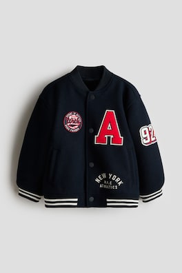 Baseballjacka med motiv