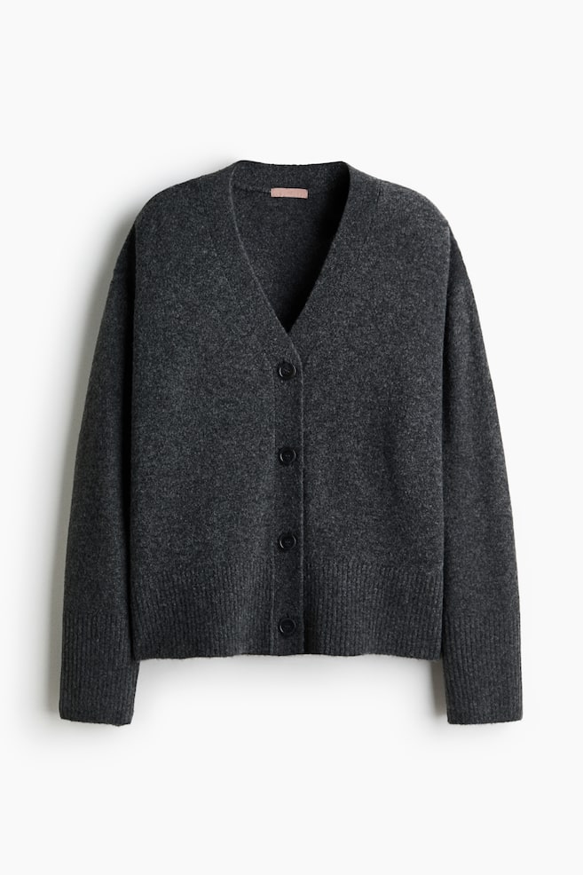 Cardigan - Dark grey marle/Pink/Light grey marle/Beige marle/Grey marle - 1