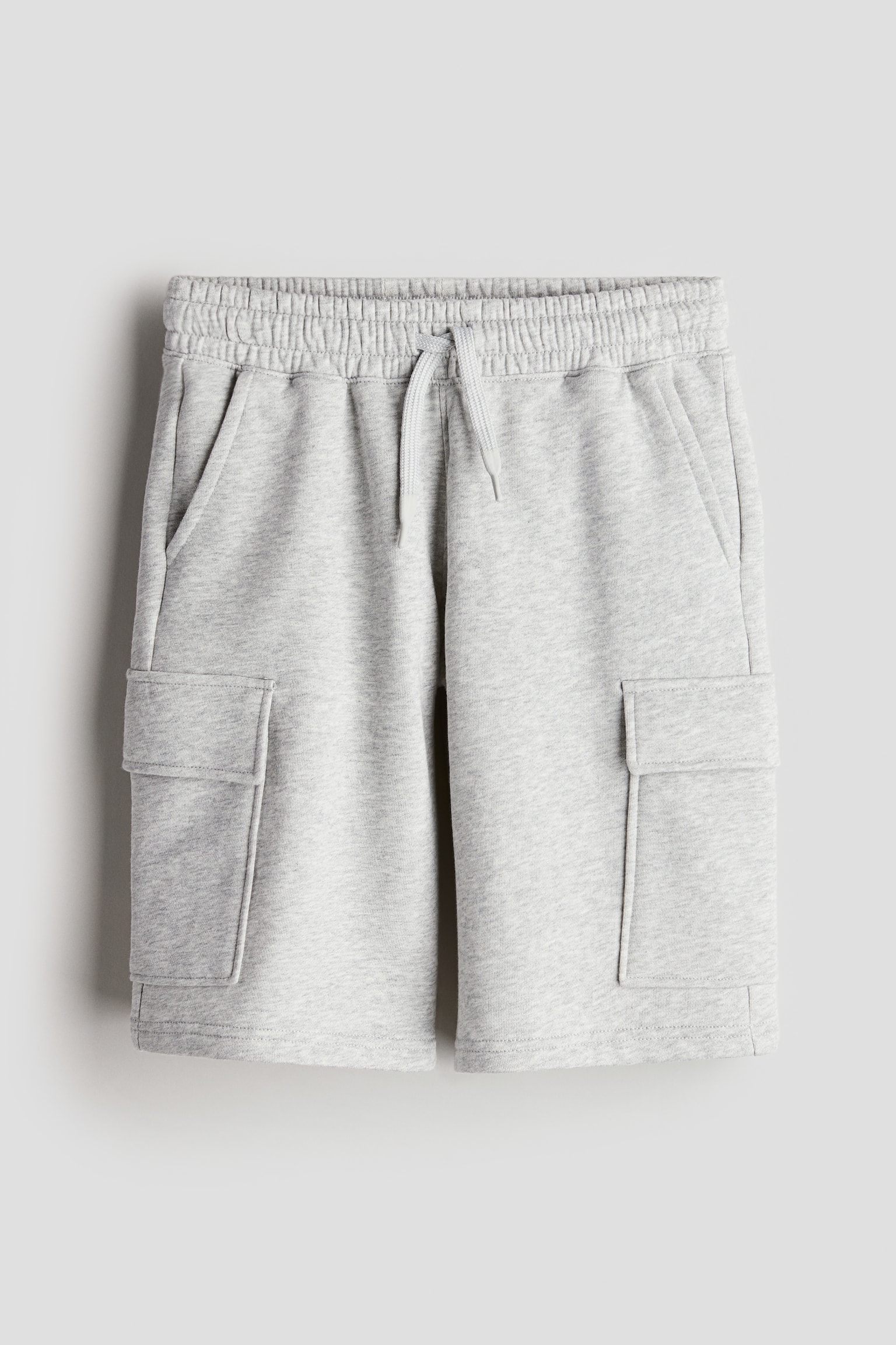 Cargo sweatshorts - Light grey marl - 1