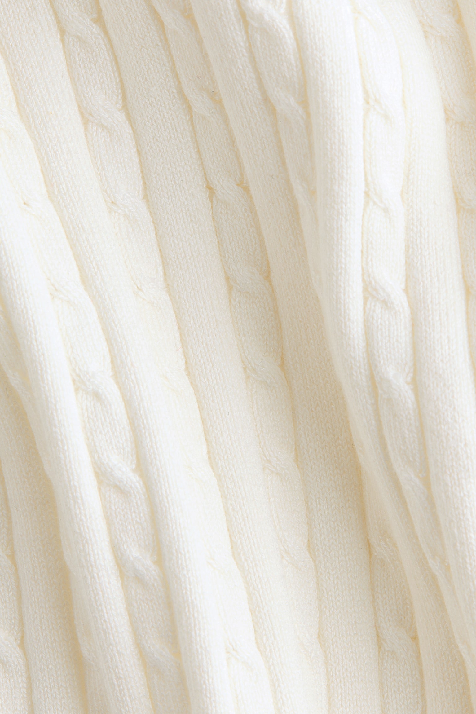 Женский свитер H&M Cable-Knit Viscose-Blend, цвет: Кремовый — фото 5