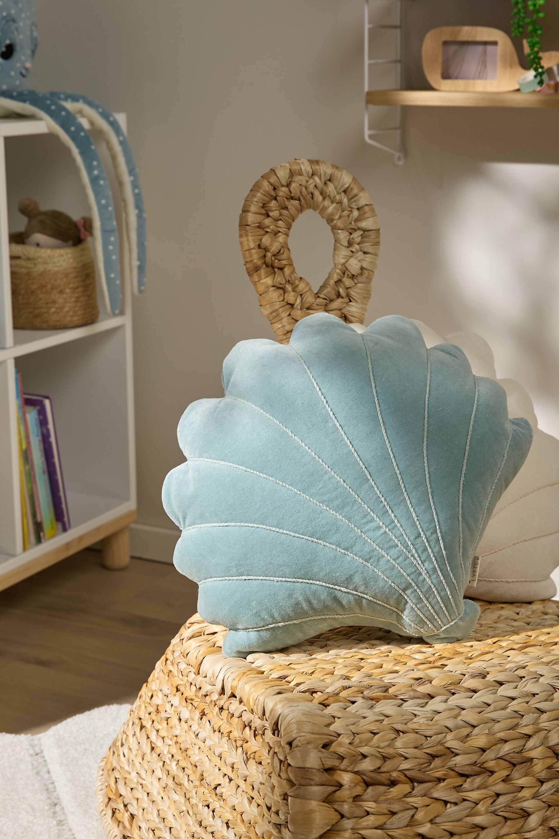 Cuscino Nori - Turchese/Rosa/Crema