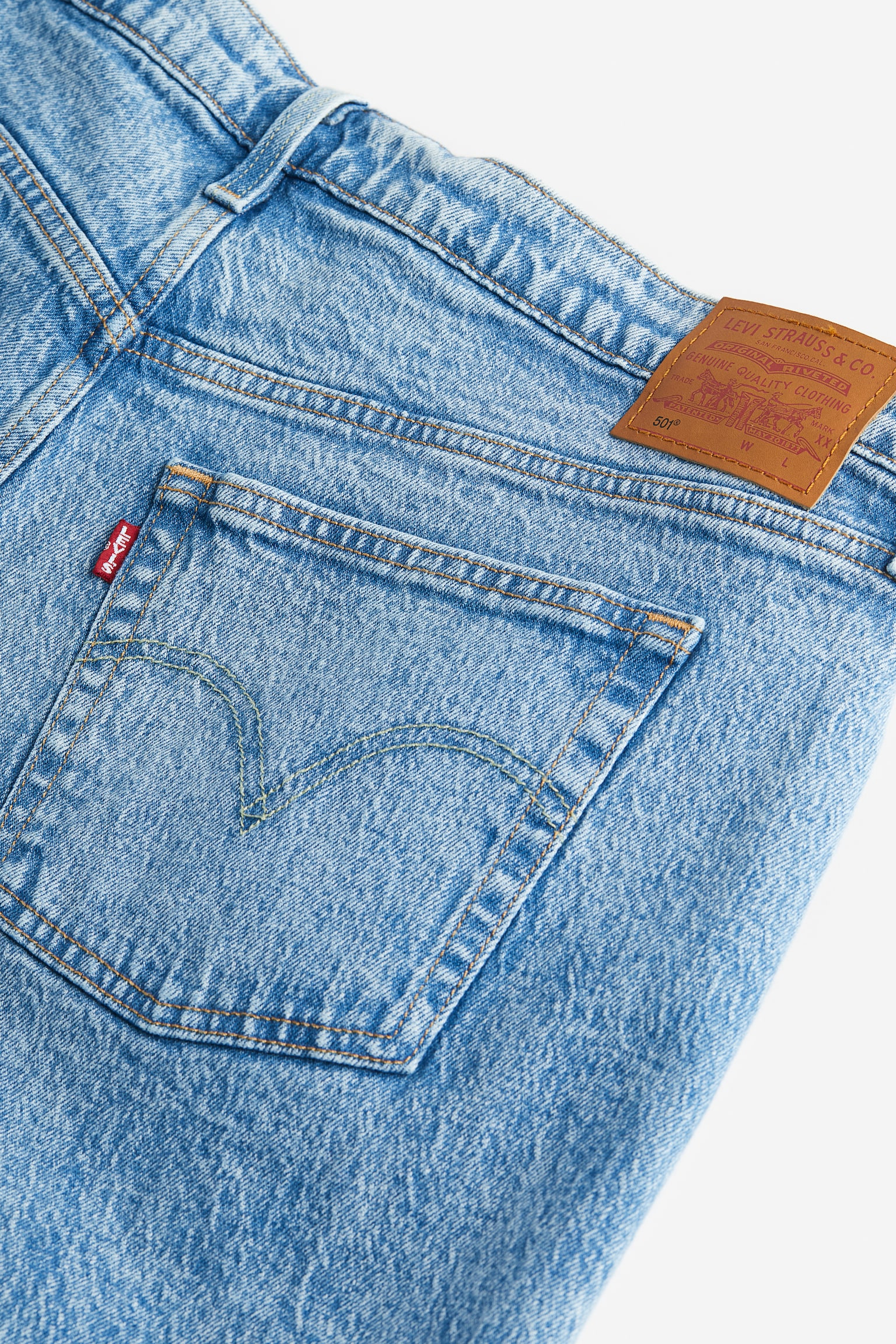 501® Original Jeans (plus) - Light Indigo - Worn In - 2