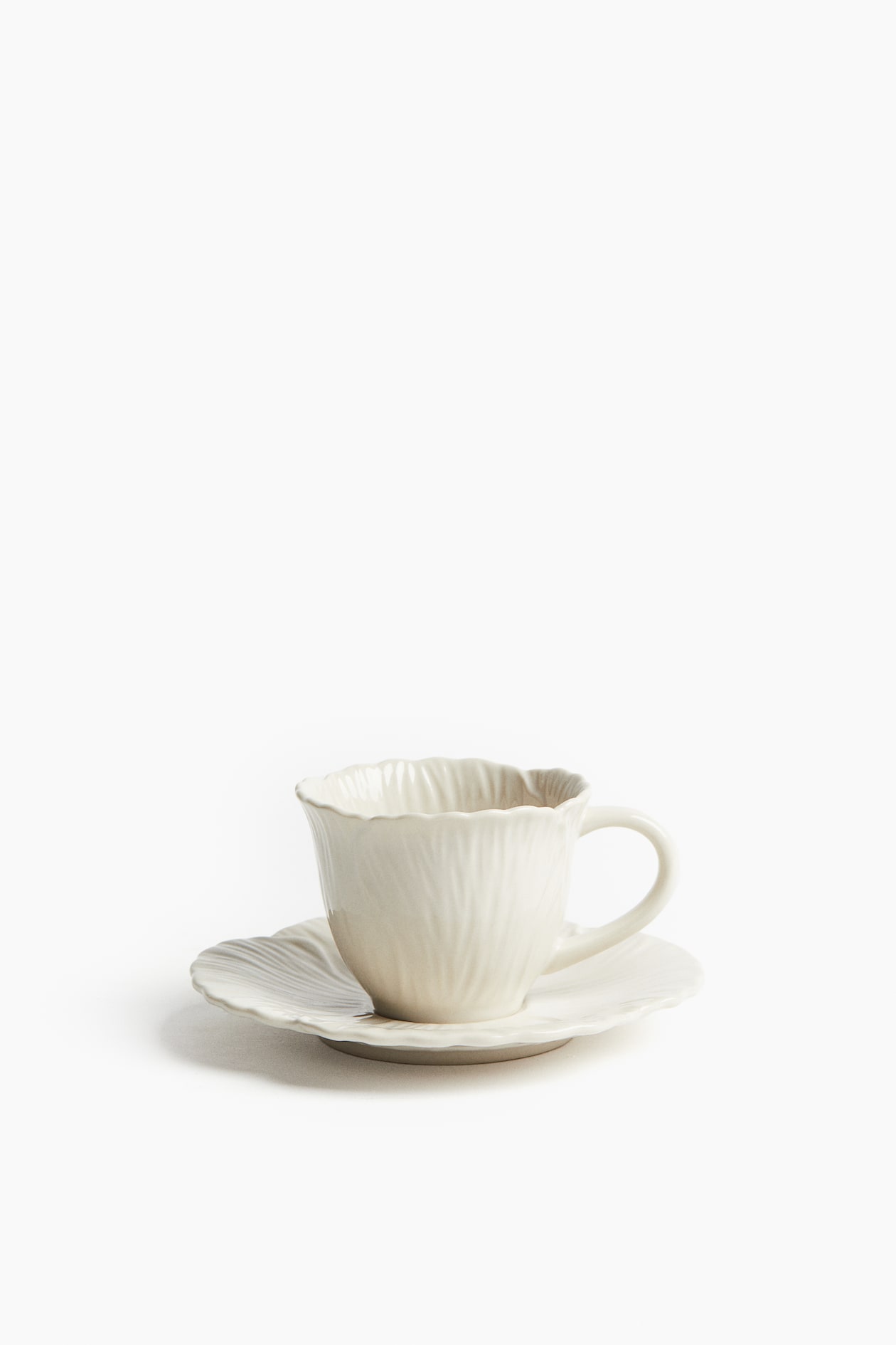 Espresso Cup and Saucer - White - Home All | H&M US