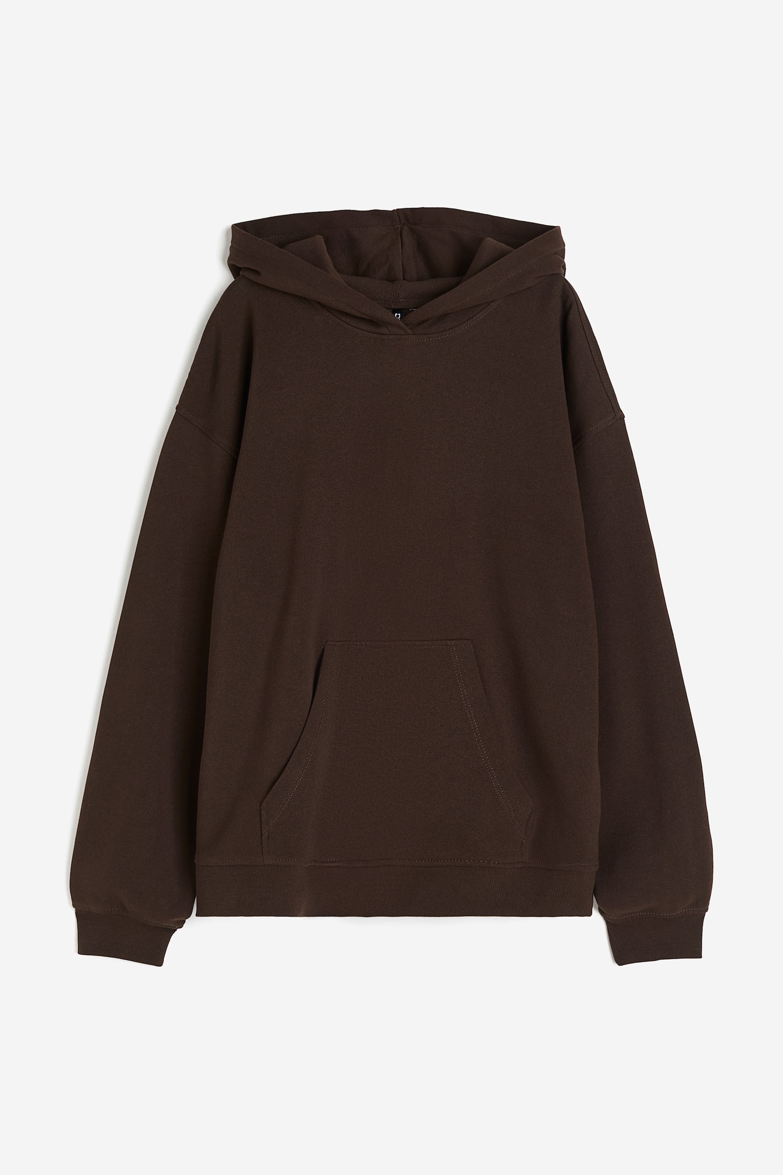 Oversized hoodie - Dark brown/Light pink/Cream - 1