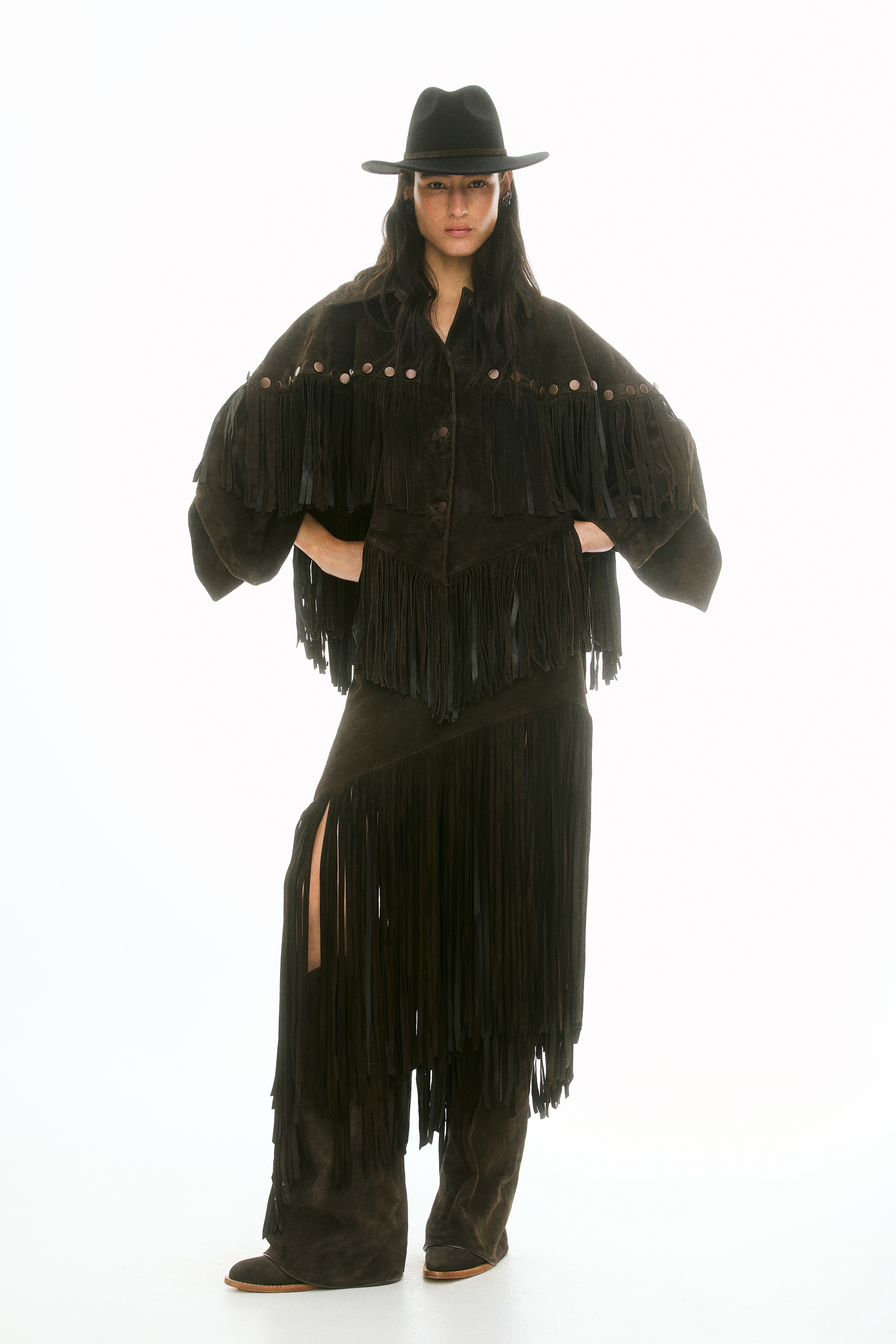 ジャケット・アウター acka cape fringe tops Acka cape fringe tops ジャケット・アウター acka cape fringe tops