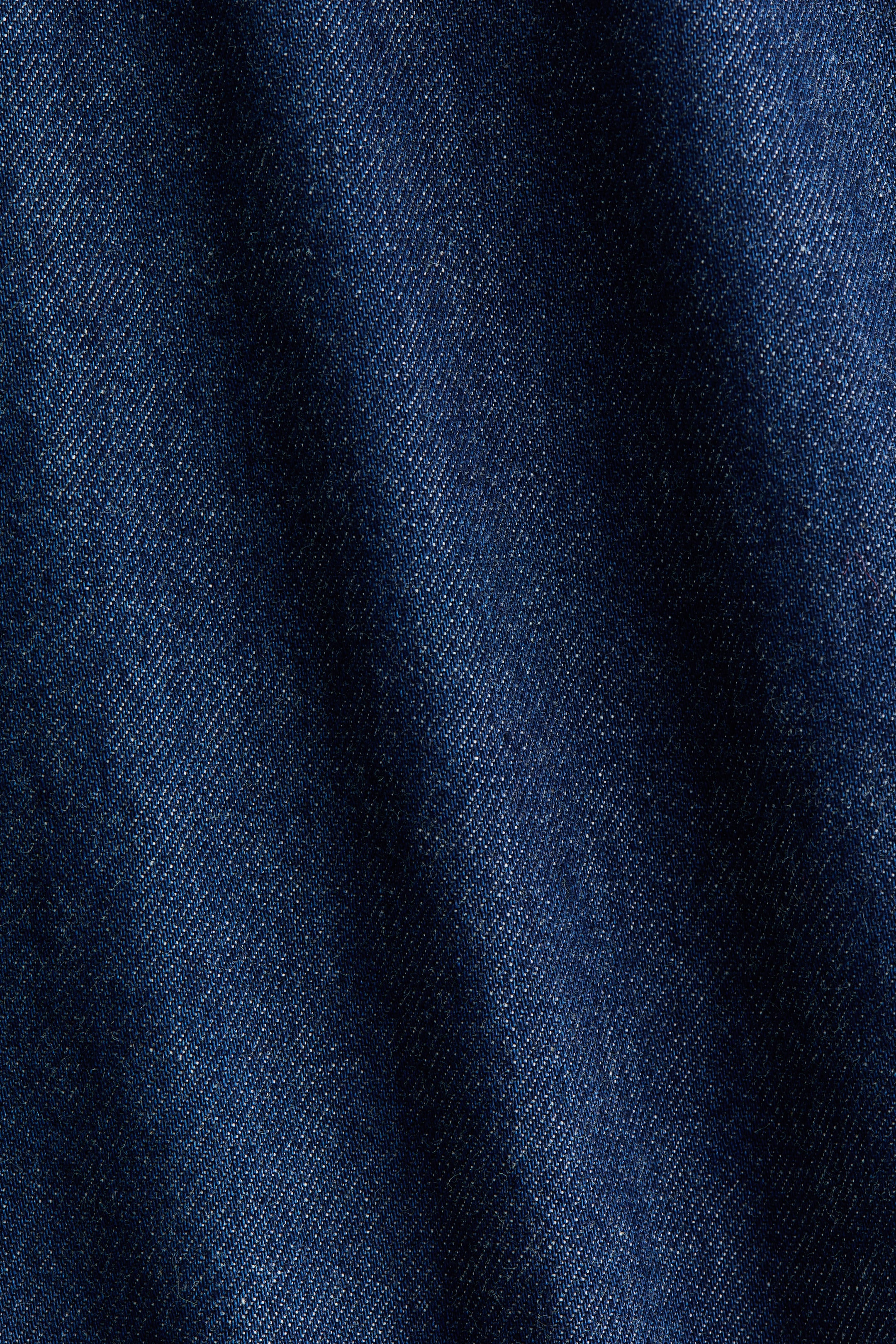 Balloon-Sleeved Denim Dress