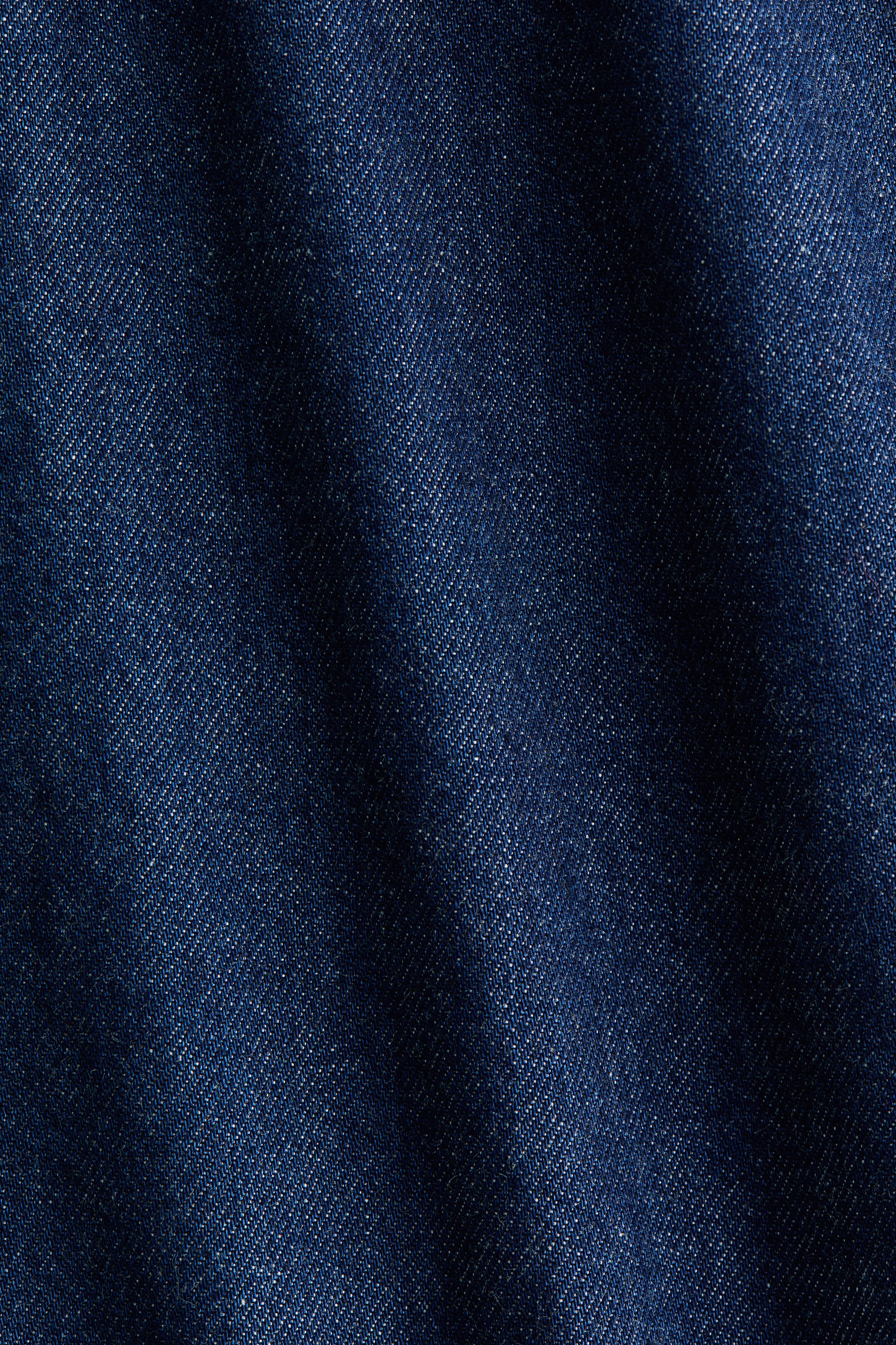 Balloon-Sleeved Denim Dress
