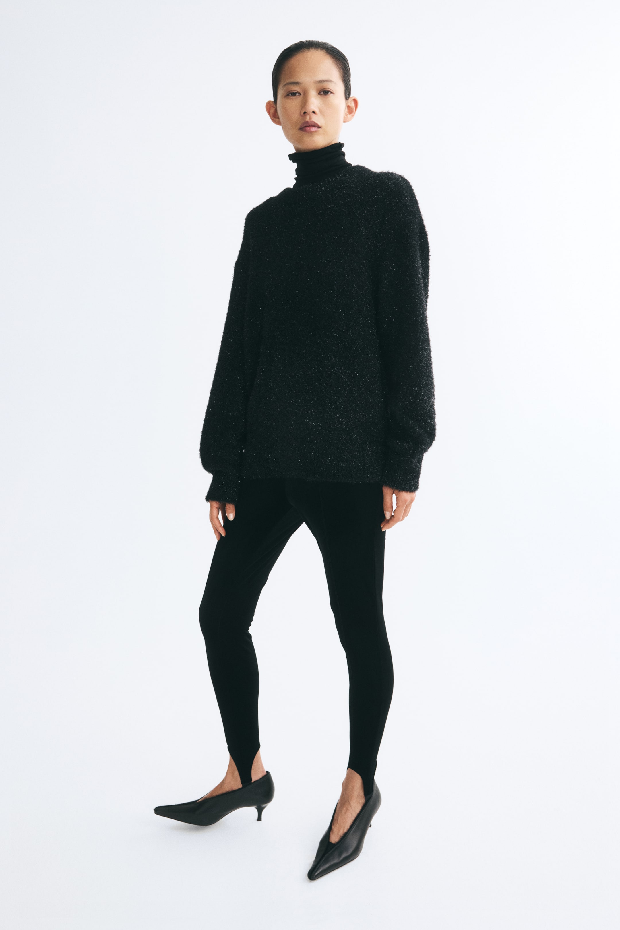View larger image: Glittery jumper - Black - Ladies | H&M 1