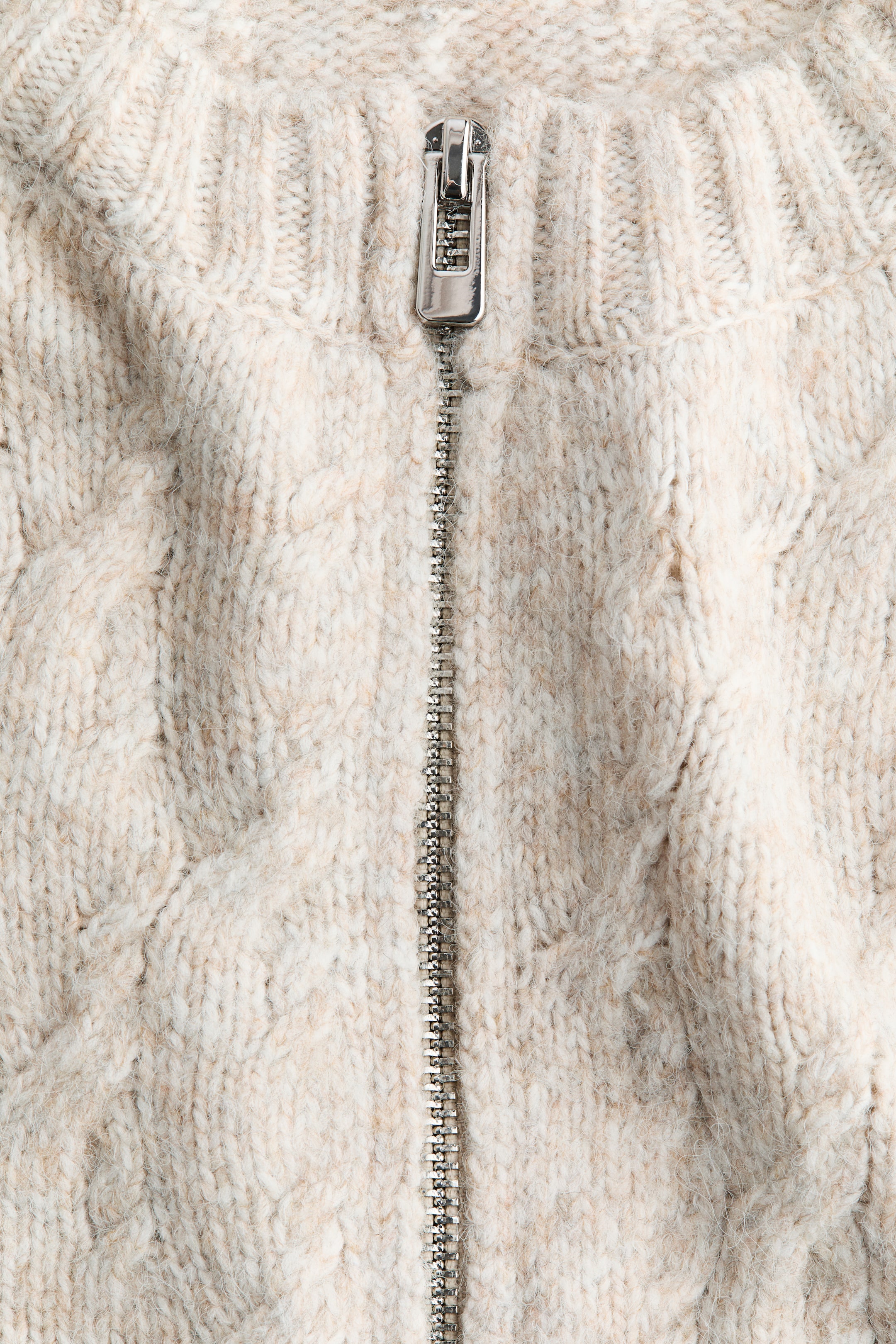 이미지 확대 보기: Fringe-trimmed cardigan - Light beige marl - 여성 | H&M KR 6