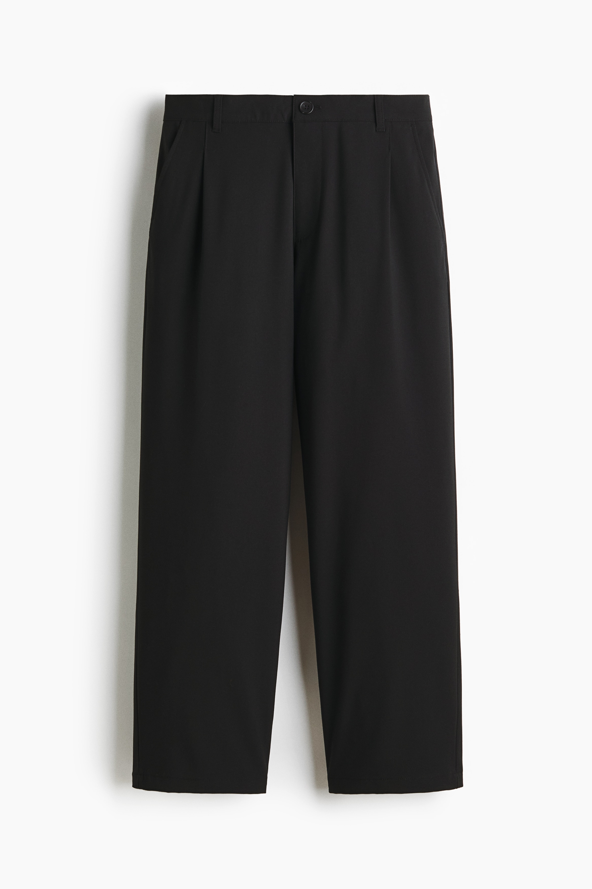 Loose Fit Trousers - Black/Dusty beige