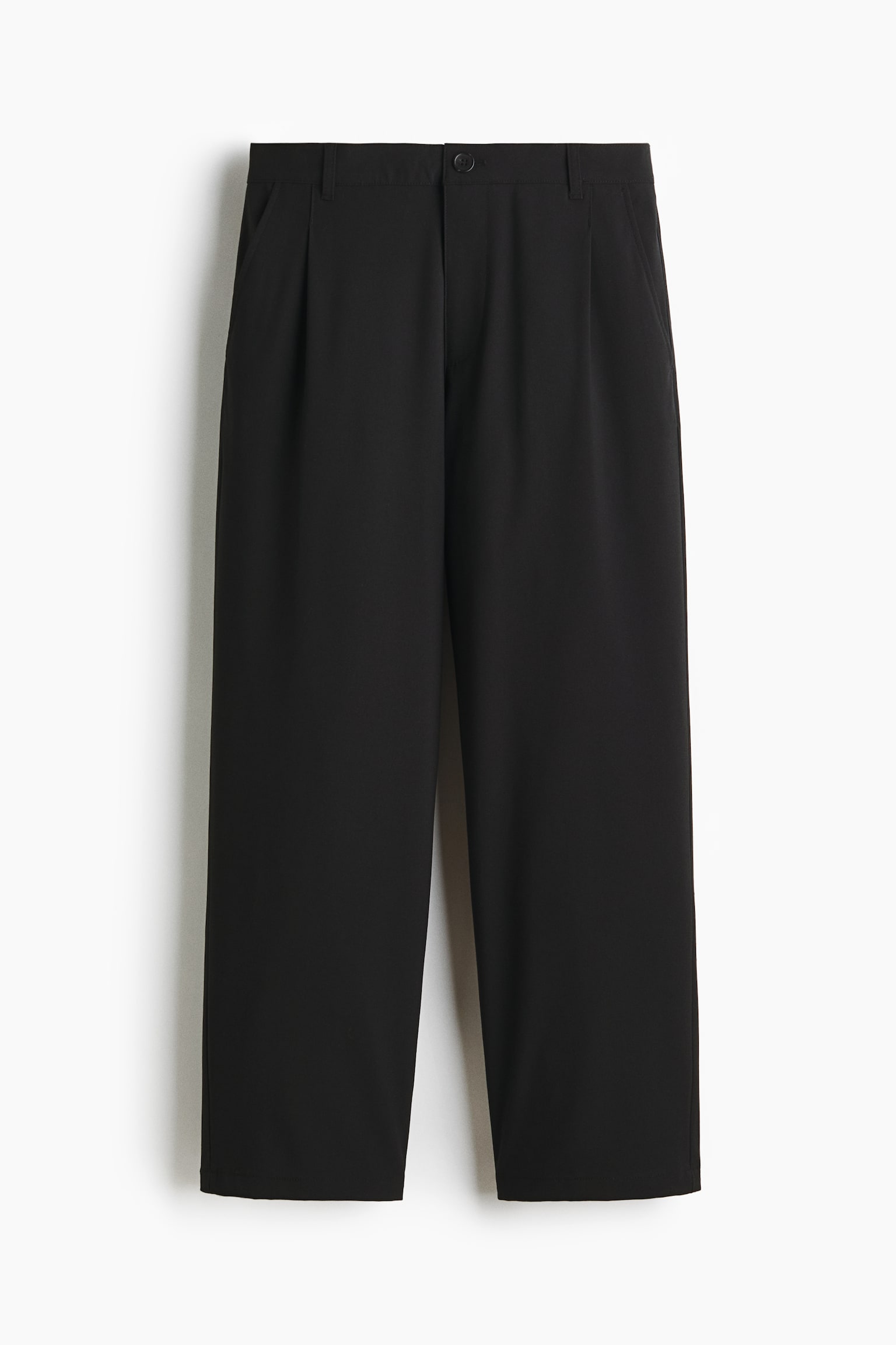 Loose Fit Trousers - Màu đen/Màu be khói