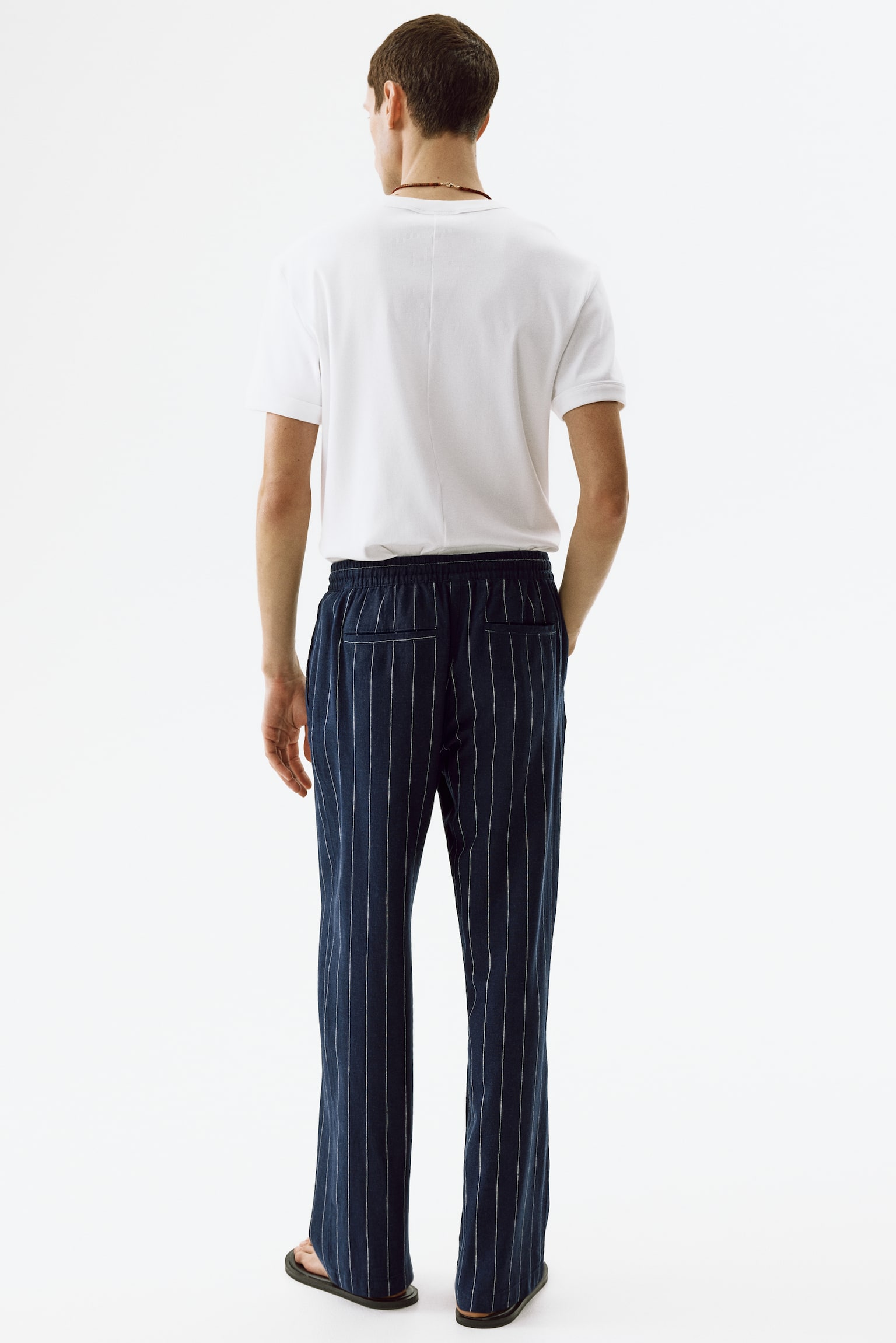 Relaxed Fit Linen-blend trousers - 4