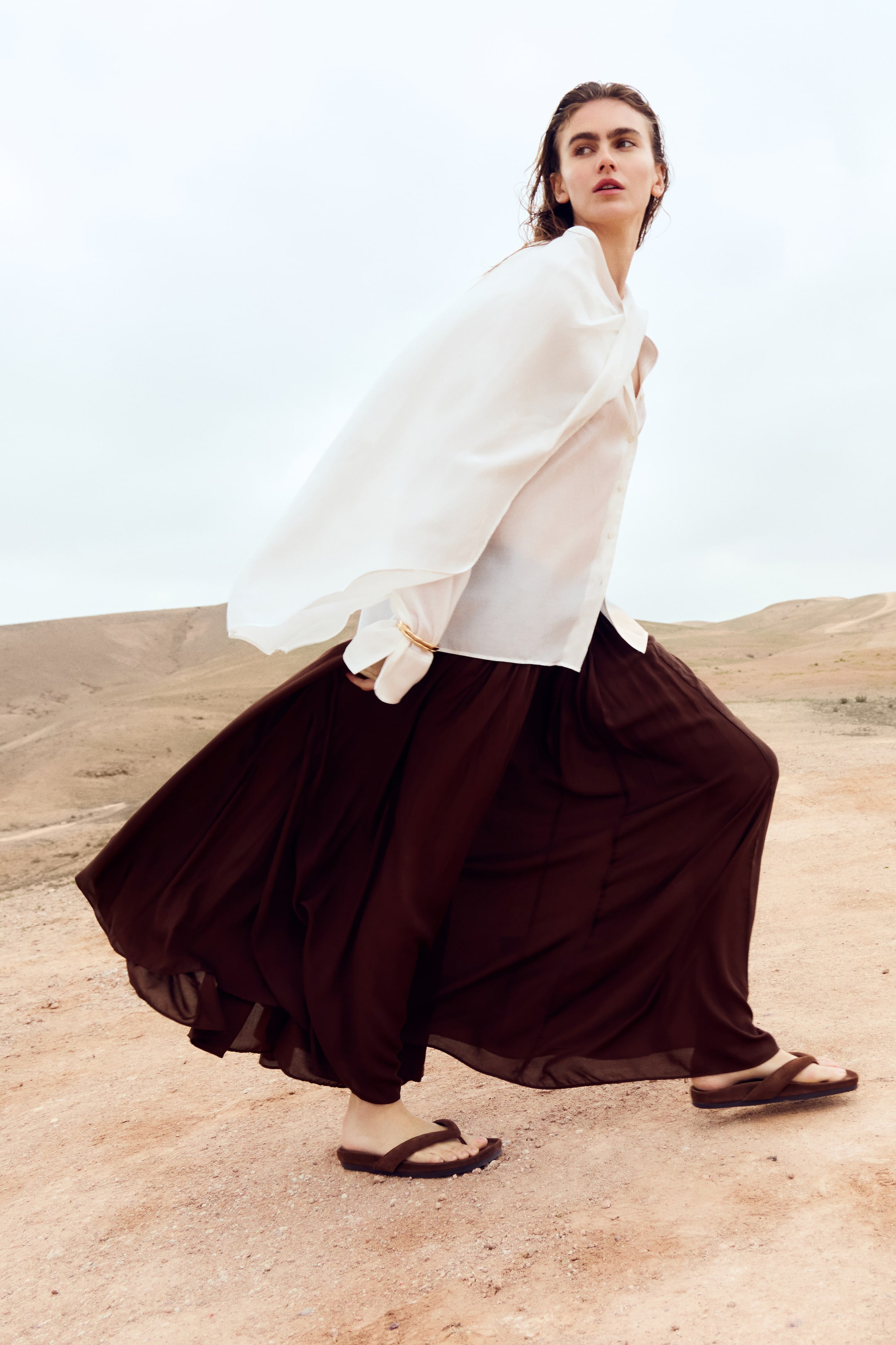 Женские юбки H&M Gathered Modal Skirt — фото 4