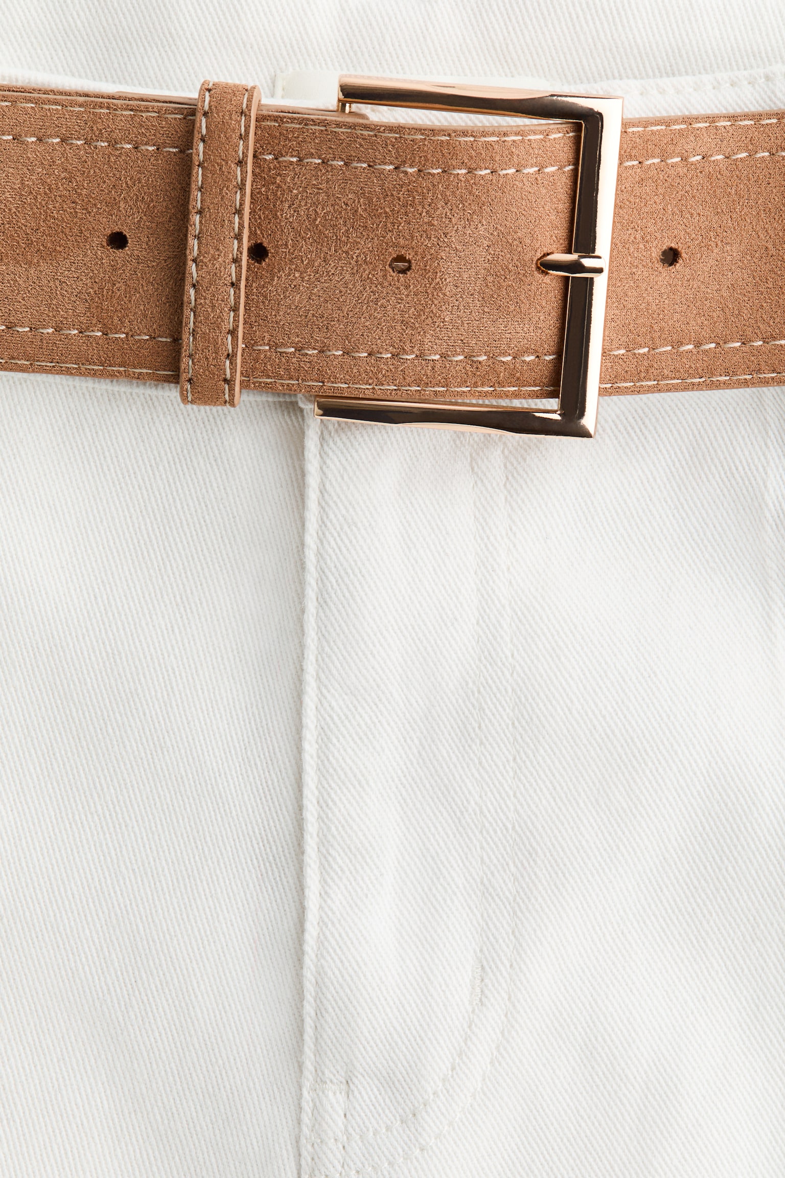 Bootcut High Waist Jeans - White - 6