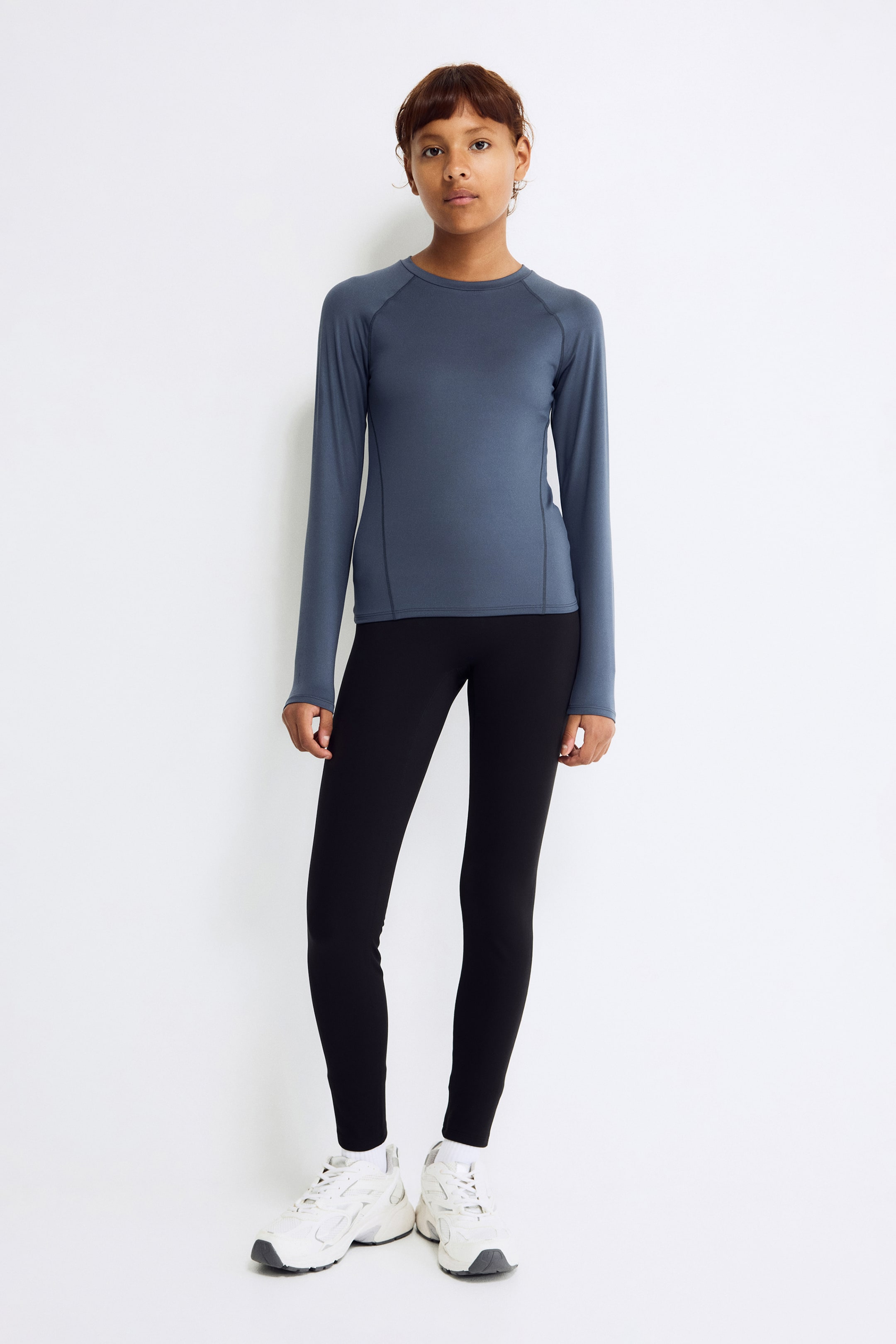 Ver imagem maior: Leggings de desporto com ThermoMove™ - Preto - CRIANÇA | H&M PT 1