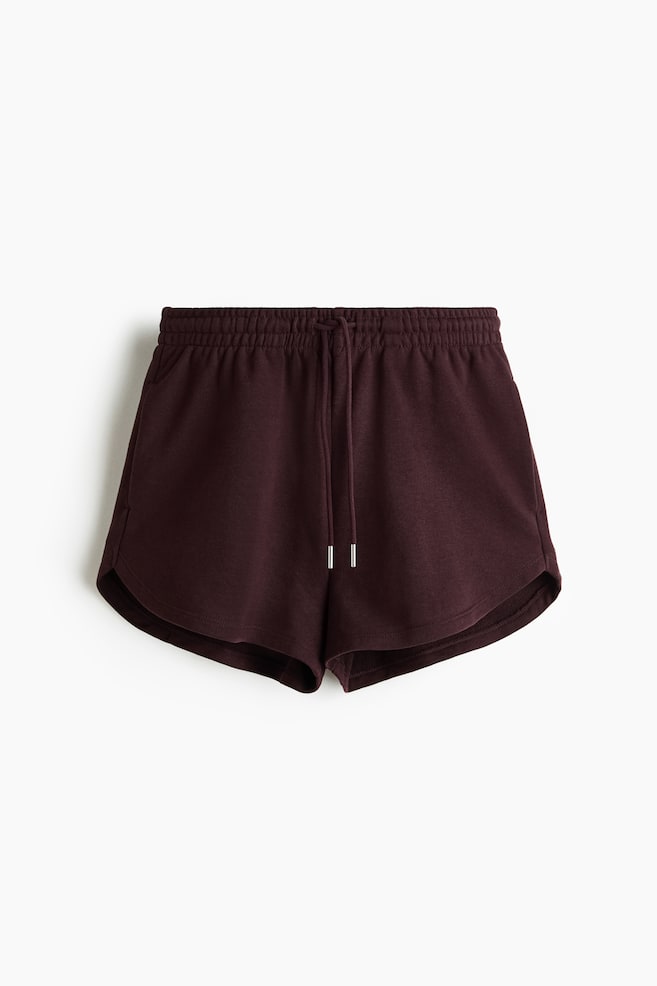 Sweatshirt shorts - Burgundy/Black/Light beige marl/Dark dusty pink/Blue/Light grey marl/Dark mole - 1