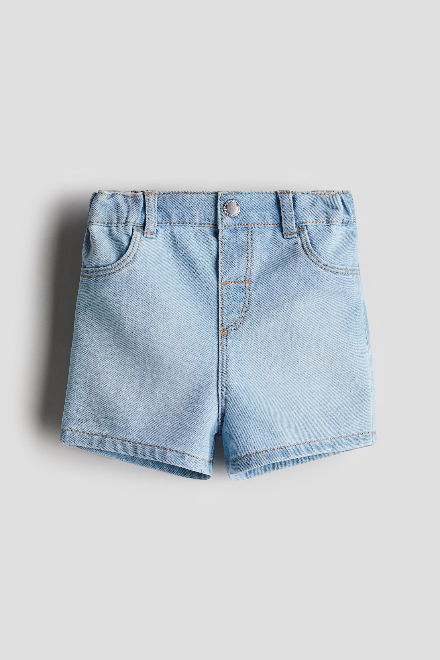 Denim shorts - Light denim blue/White/Dark grey/Denim blue/Beige - 1