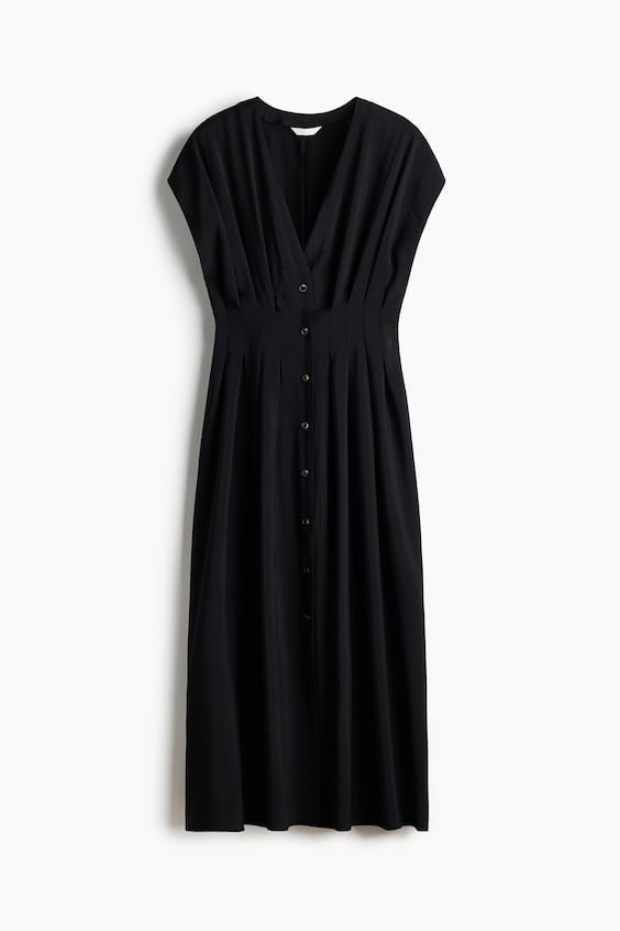 Женские платья H&M Button-Front Midi Dress