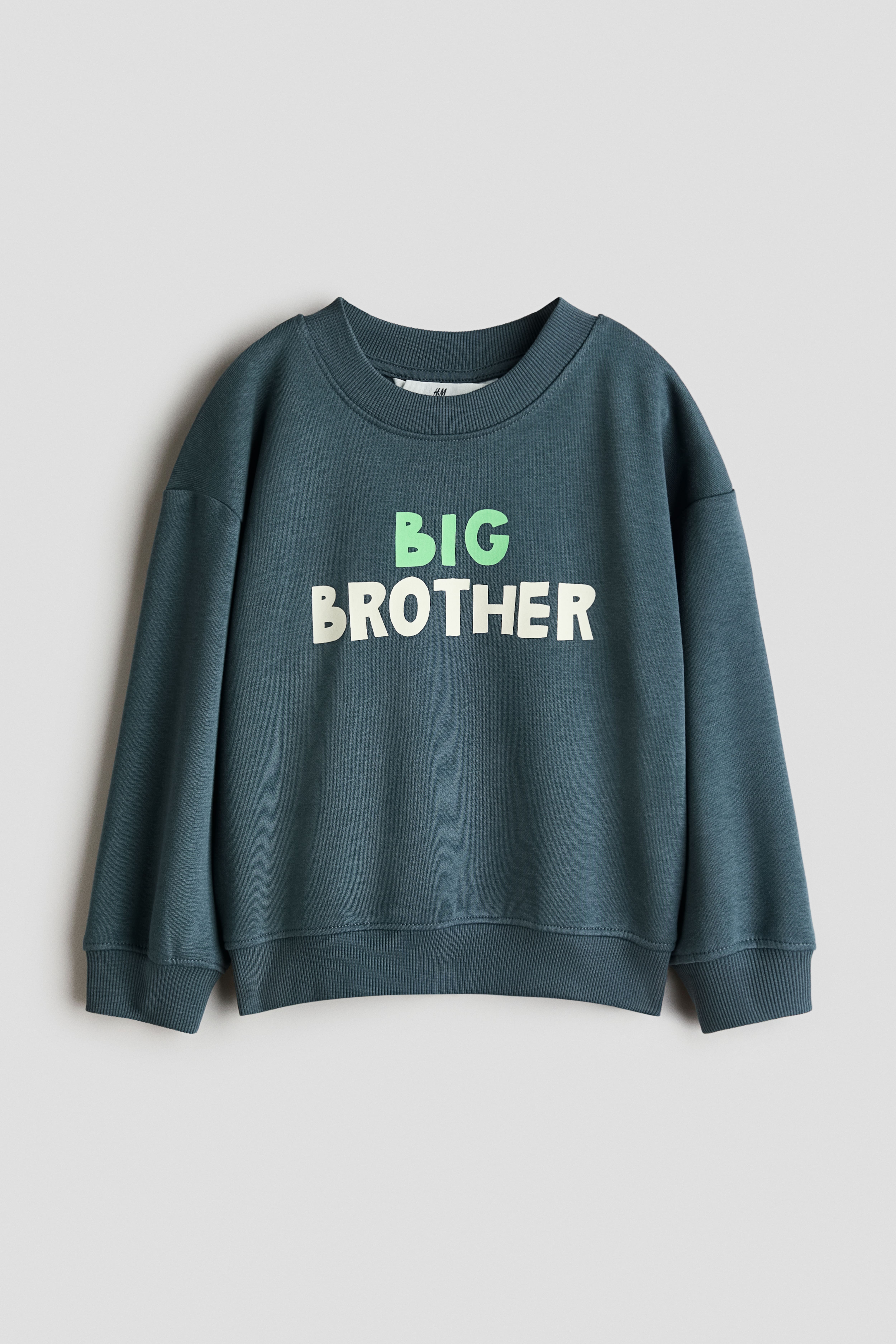 Brushed-Inside Sweatshirt with Printed Motif