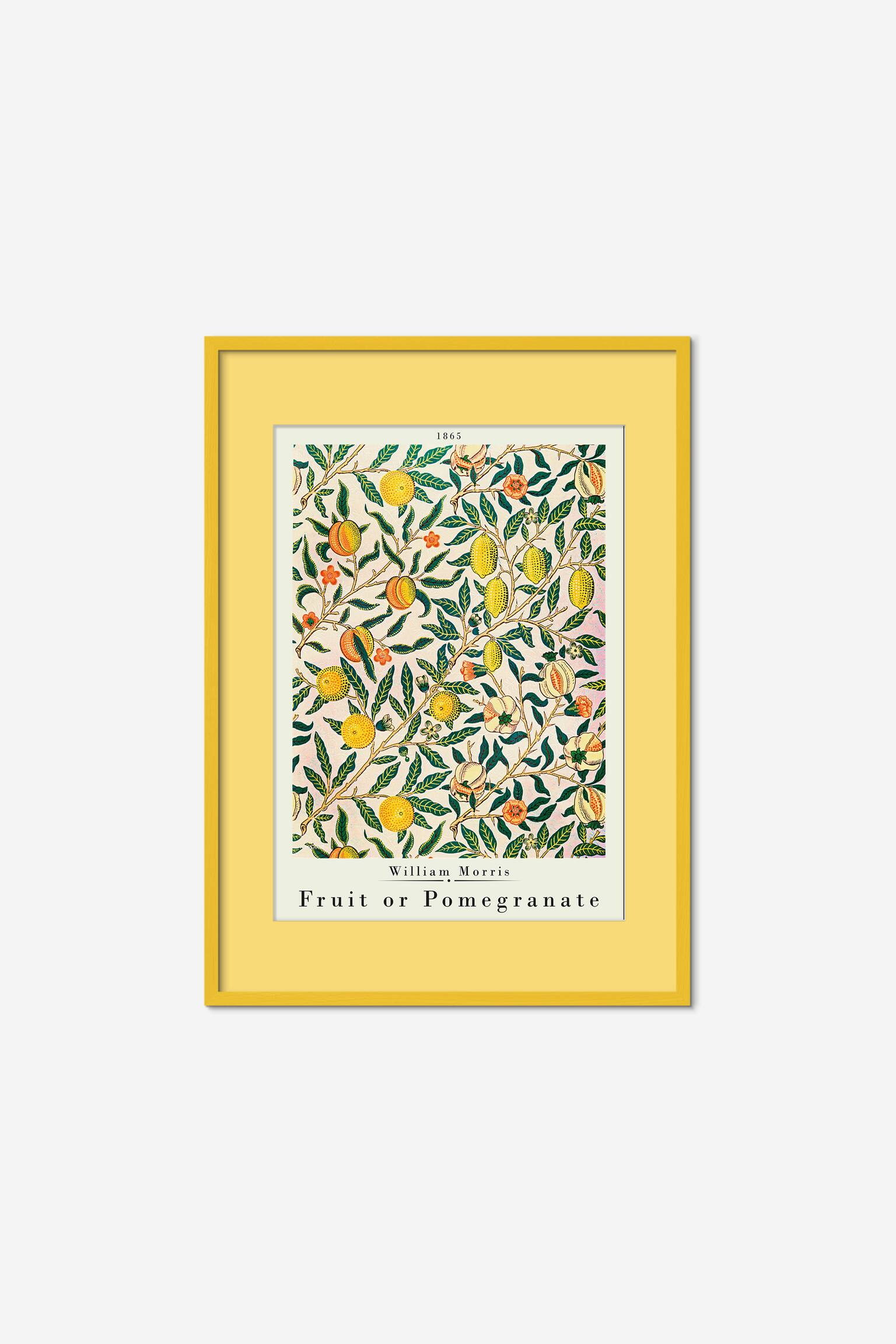 William Morris - Pomegranate  (framed) - Flerfärgad - 1