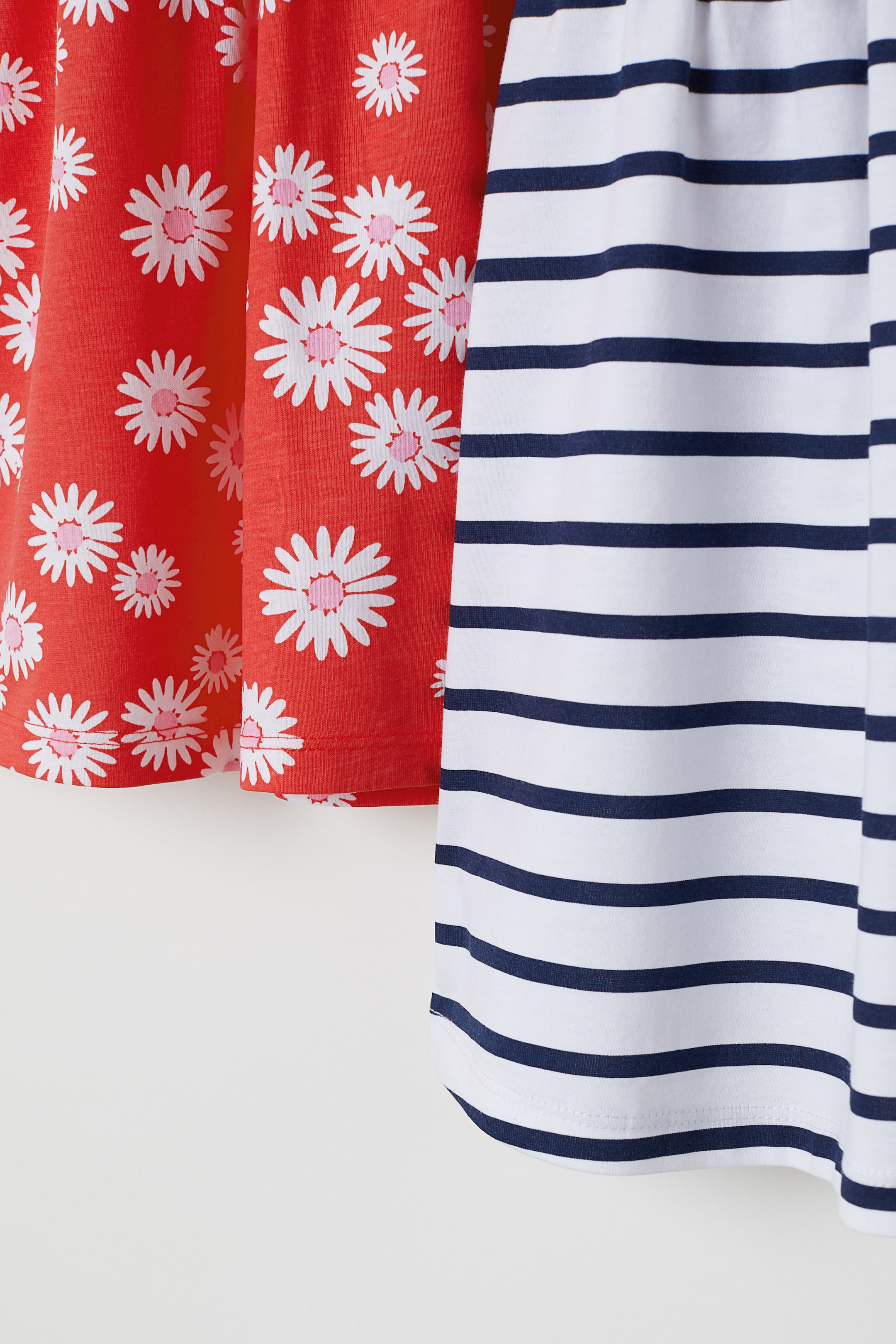 Näytä suurempi kuva: 2 kpl trikoomekkoja - Punainen/Kukkakuvio - Kids | H&M FI 2