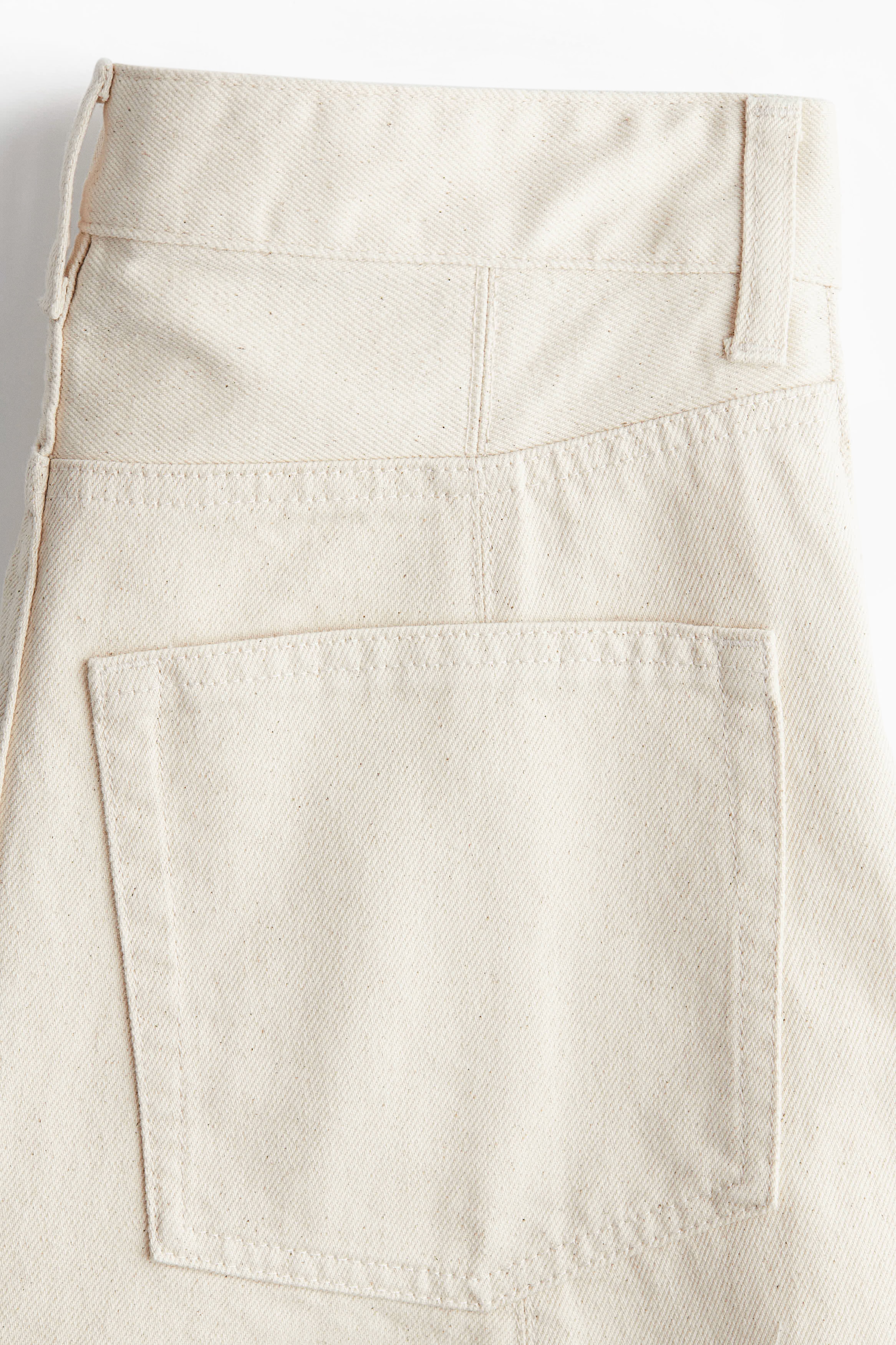 Flared denim skirt