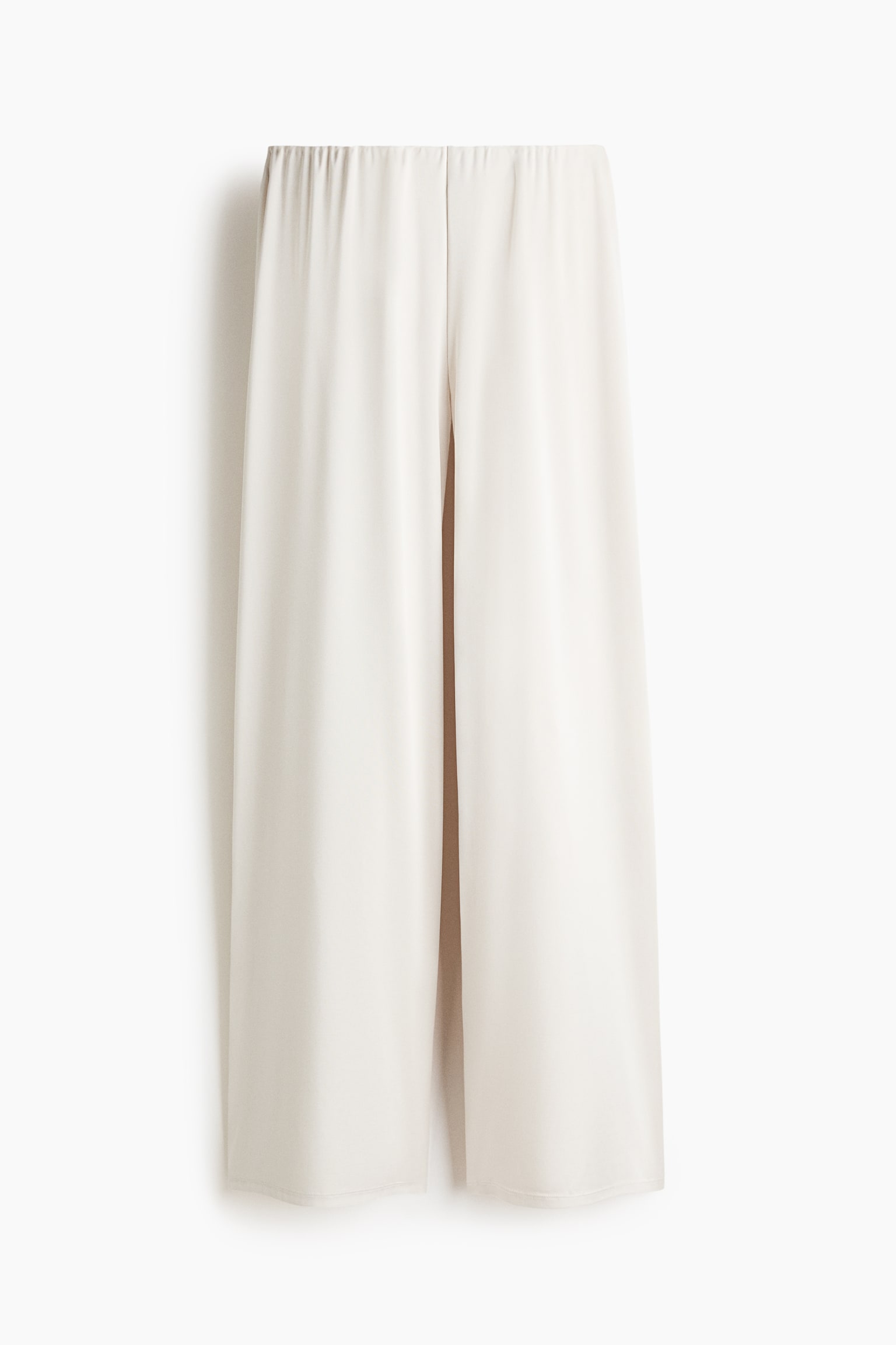 Tekstüre Pull-on Pantolon - Fildişi - 1