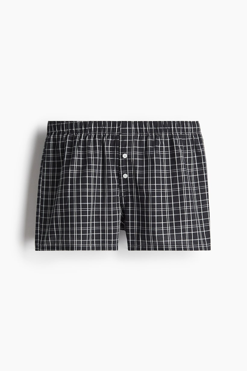 Intimo Uomo Stampa Quadri Confezione Da 3 Boxer Uomo In Cotone/poliestere - Stampa Quadri, Taglie S-2XL, Comodi E Morbidi Intimo Uomo Multipack - Foto 4