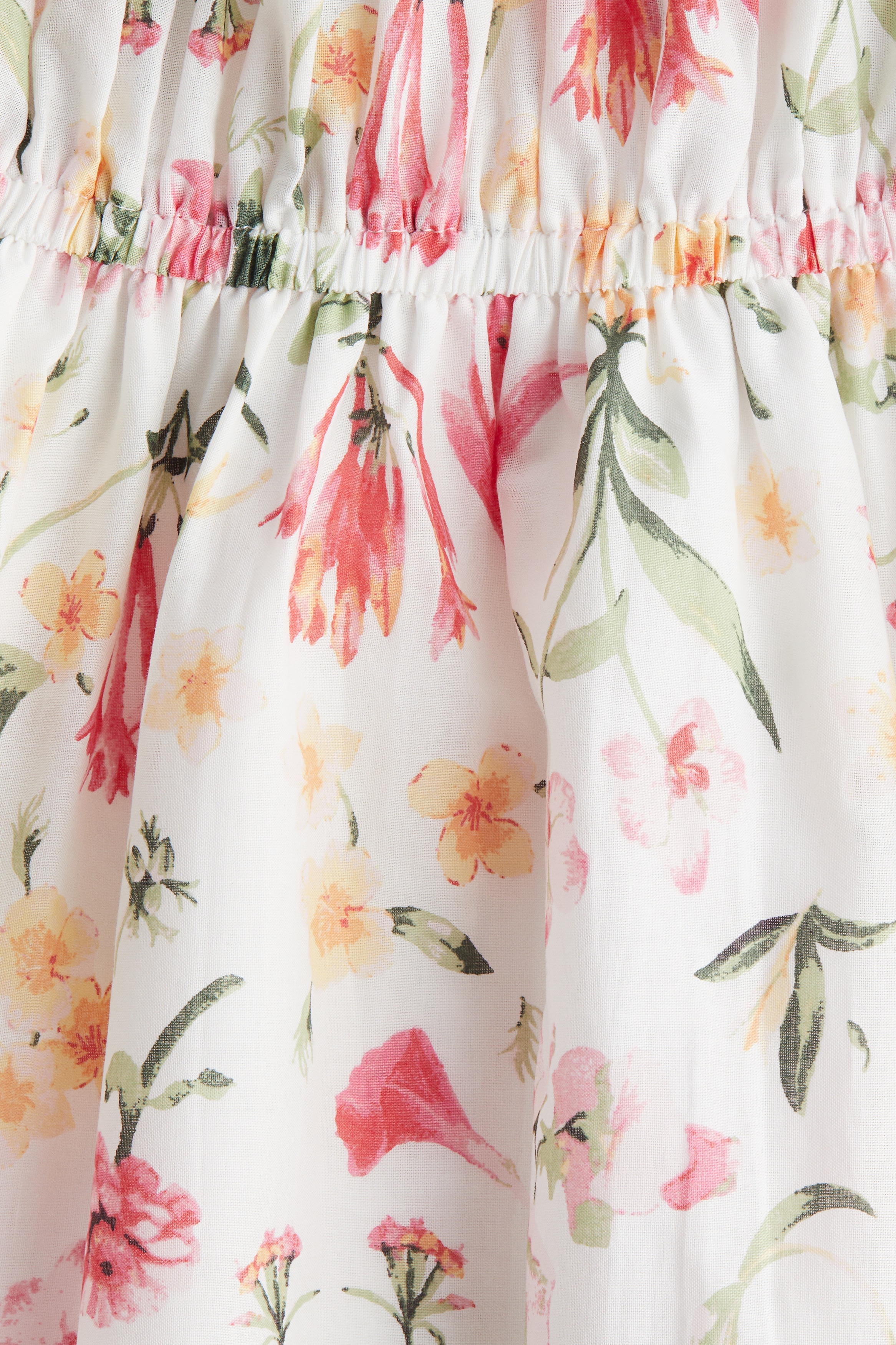 Bubble-hem cotton dress