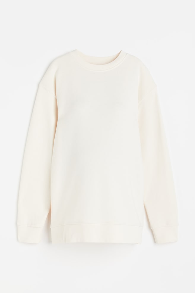 MAMA Oversized sweatshirt - Cream/Light grey marl - 2