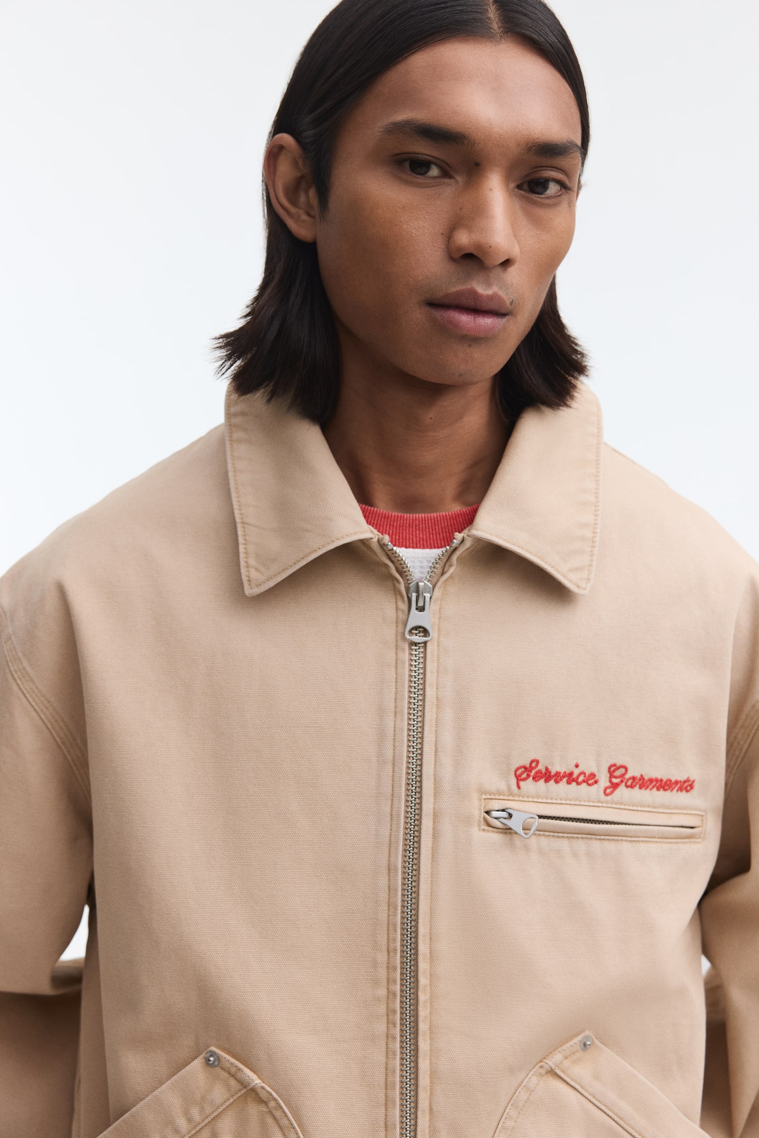Workwear jacket - Beige/Workwear Essentials/Dark grey - 4