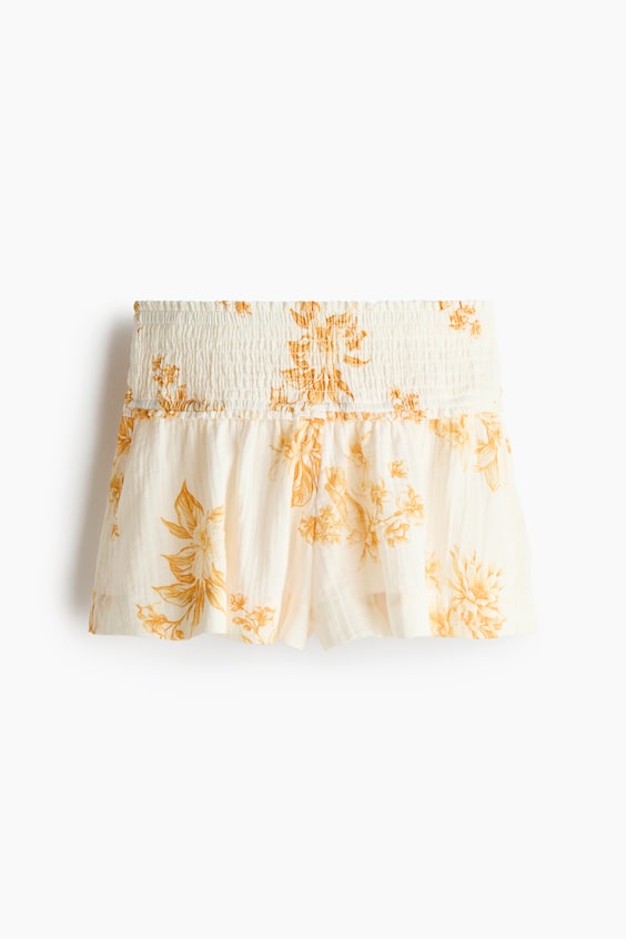 Женские шорты H&M Smocked-Waist Mini Shorts