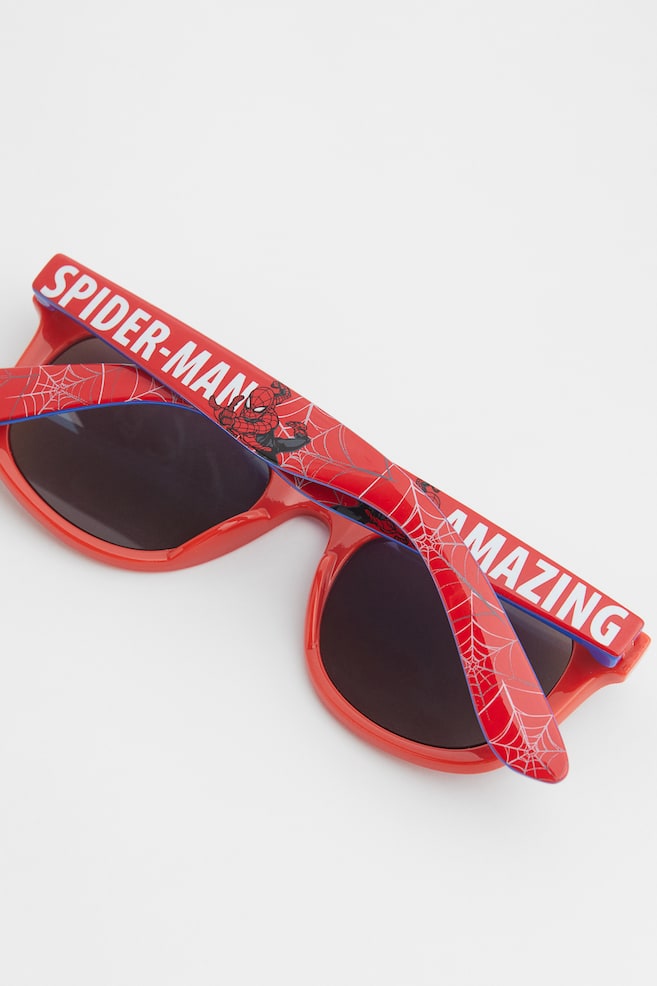 Motif-detail sunglasses - Red/Spider-Man/Blue/Batman/Green/The Hulk - 2