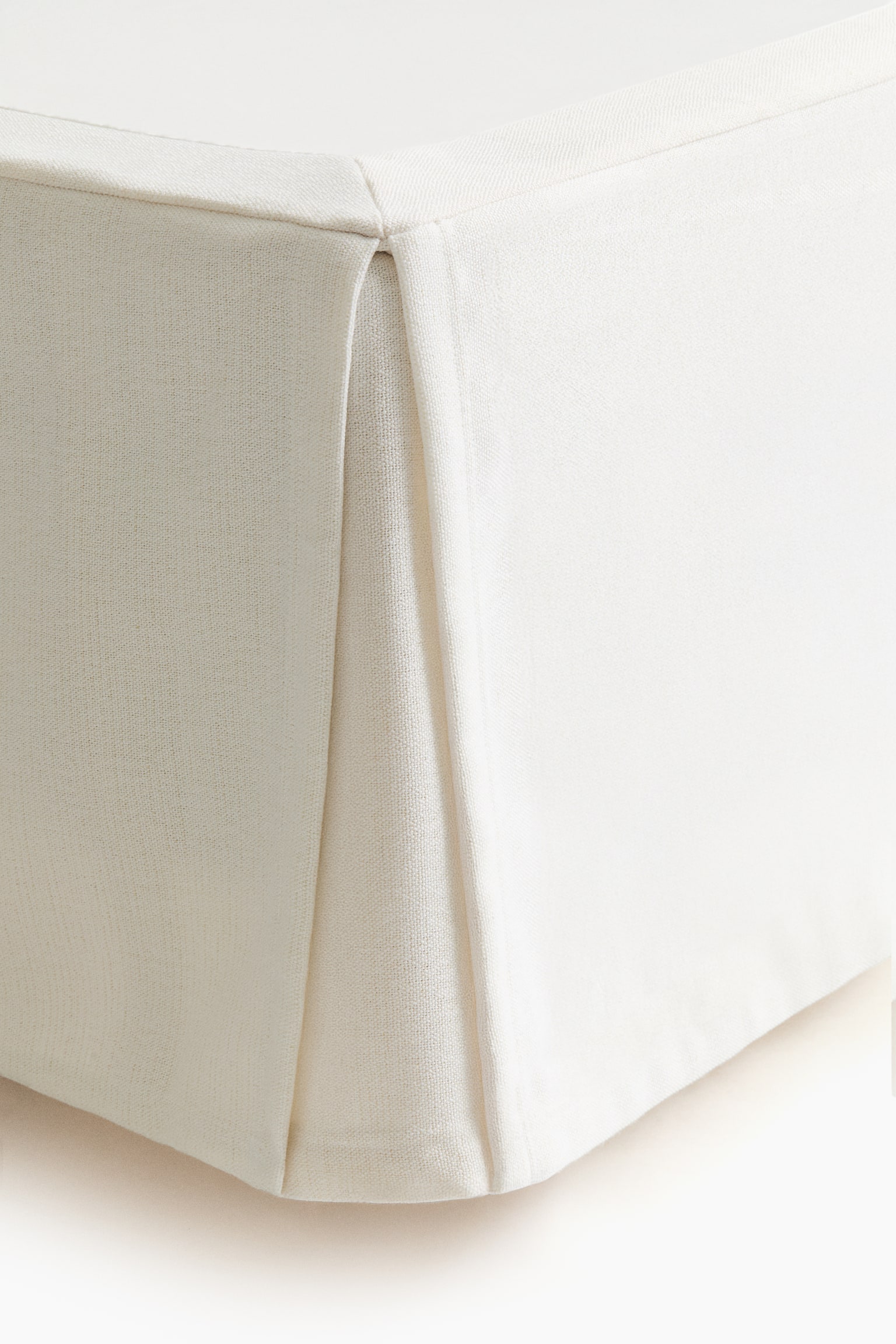 Double/king valance - White/Light beige/Dark yellow - 1