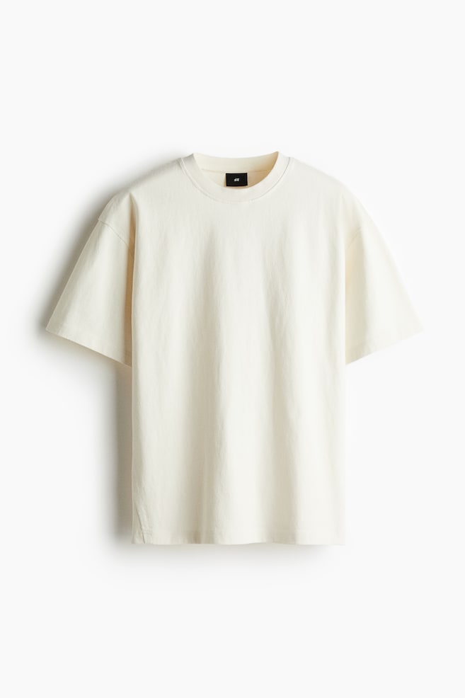 Loose Fit T-shirt - Cream - 1