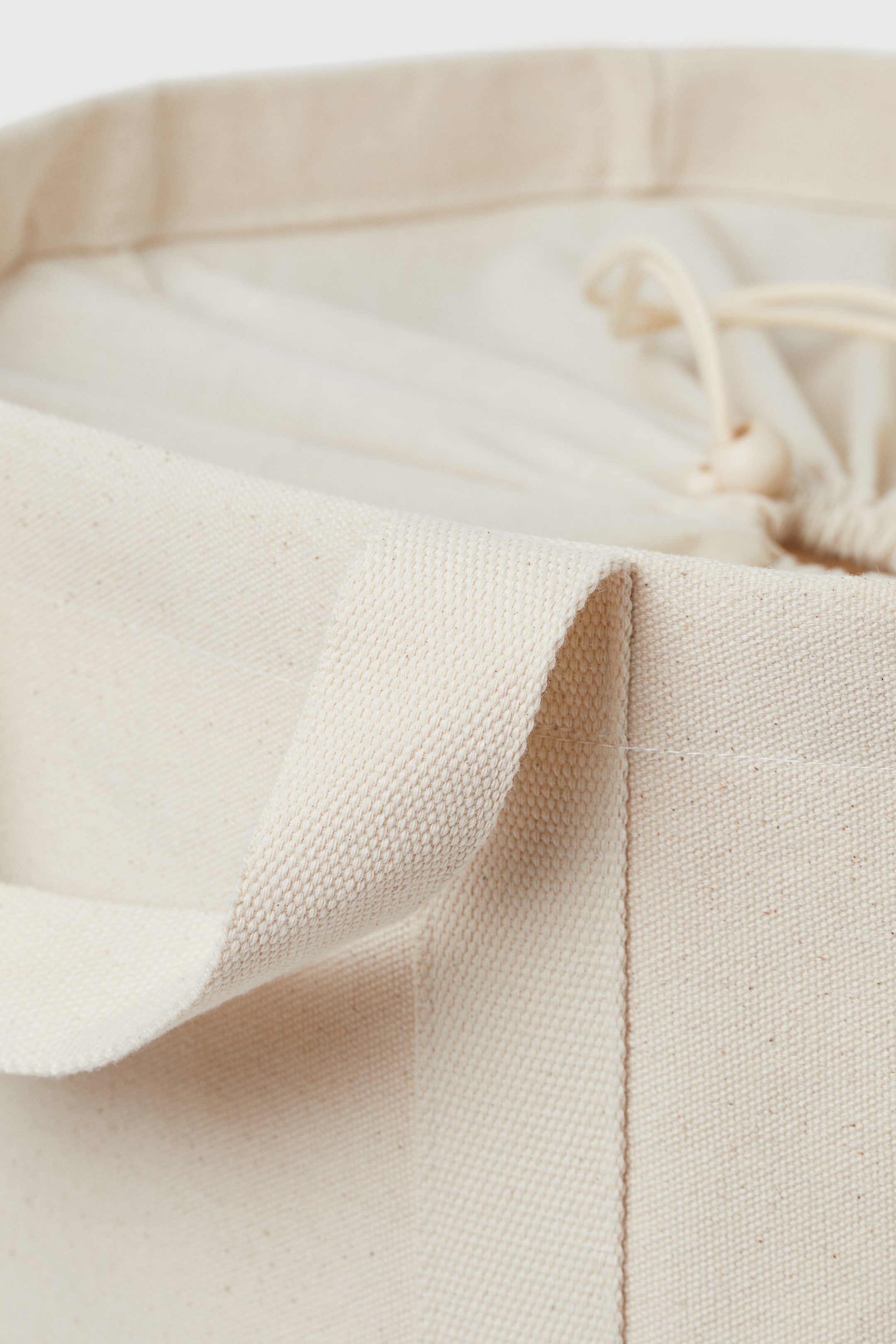 Canvas laundry bag Natural white Home All H&M GB