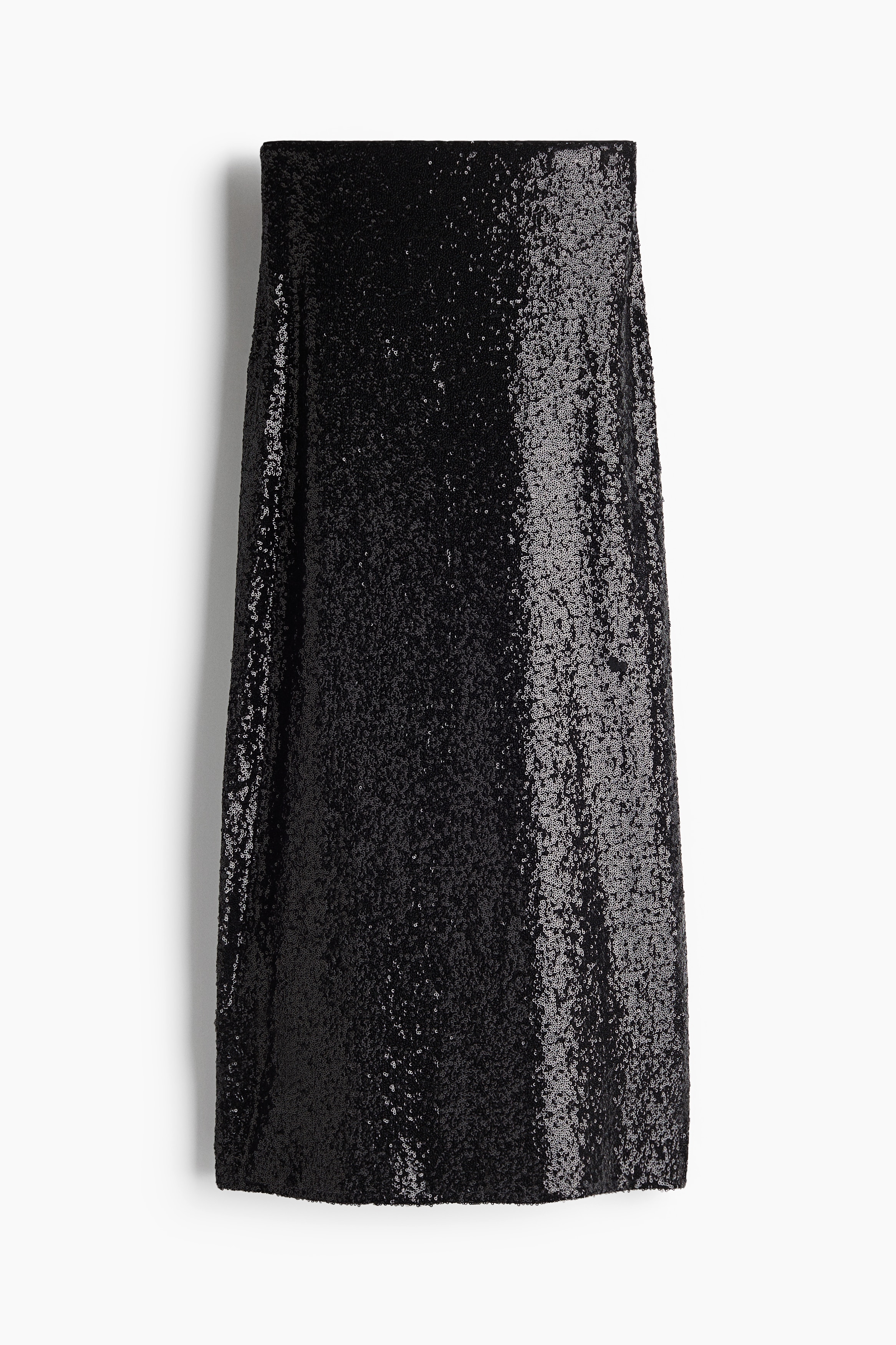 Black Sequined maxi skirt - Size: XS  - H&M